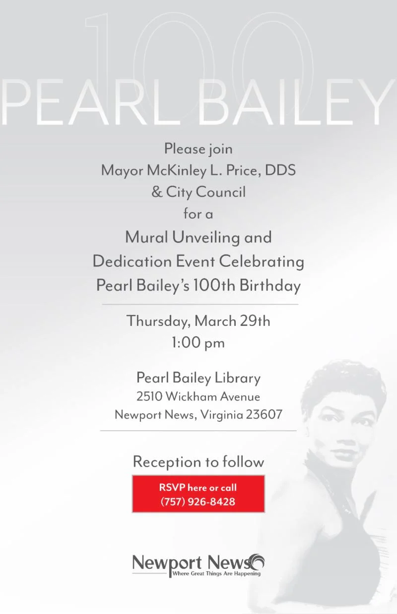 Pearl Bailey Mural Unveiling and Dedication Event