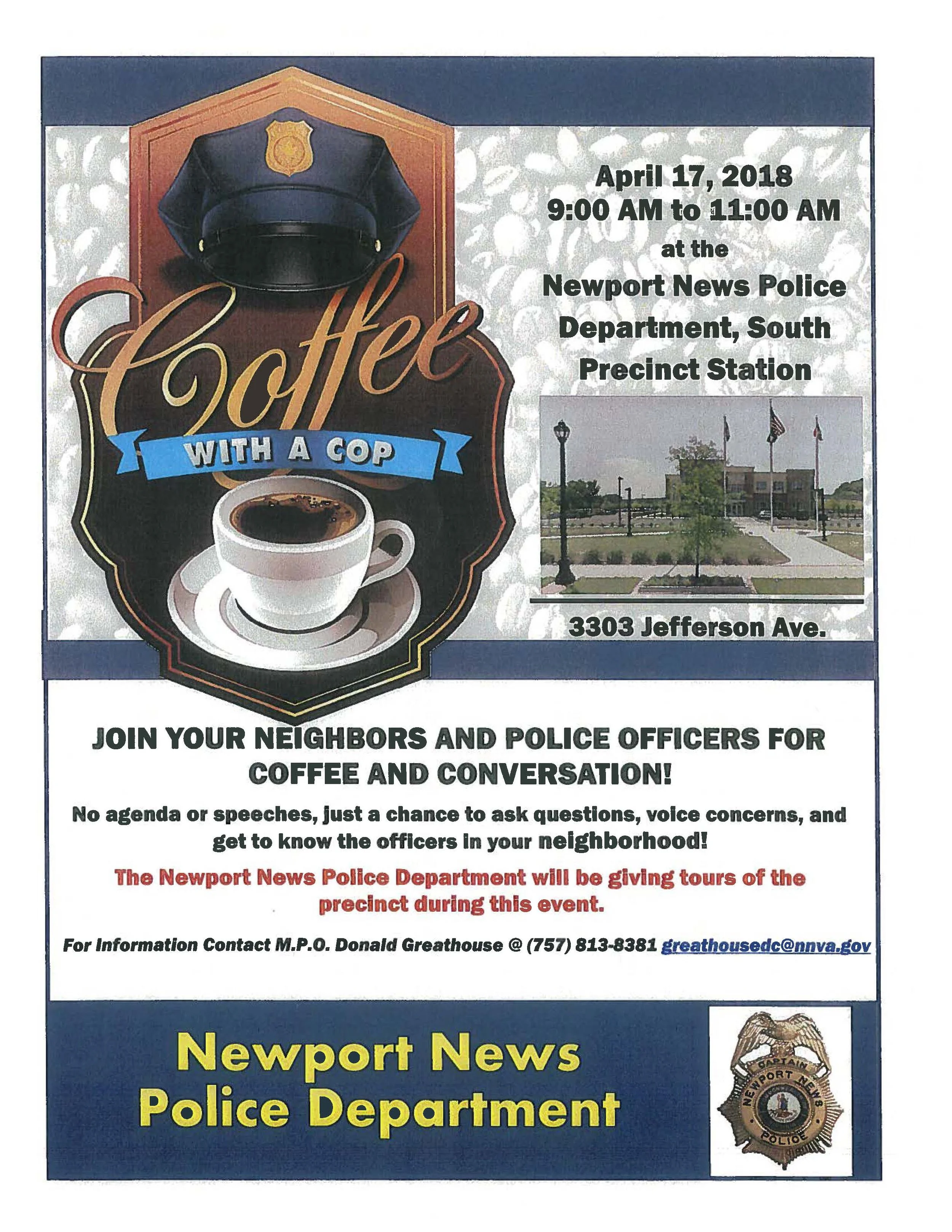 Coffee with a Cop @ NNPD South Precinct 