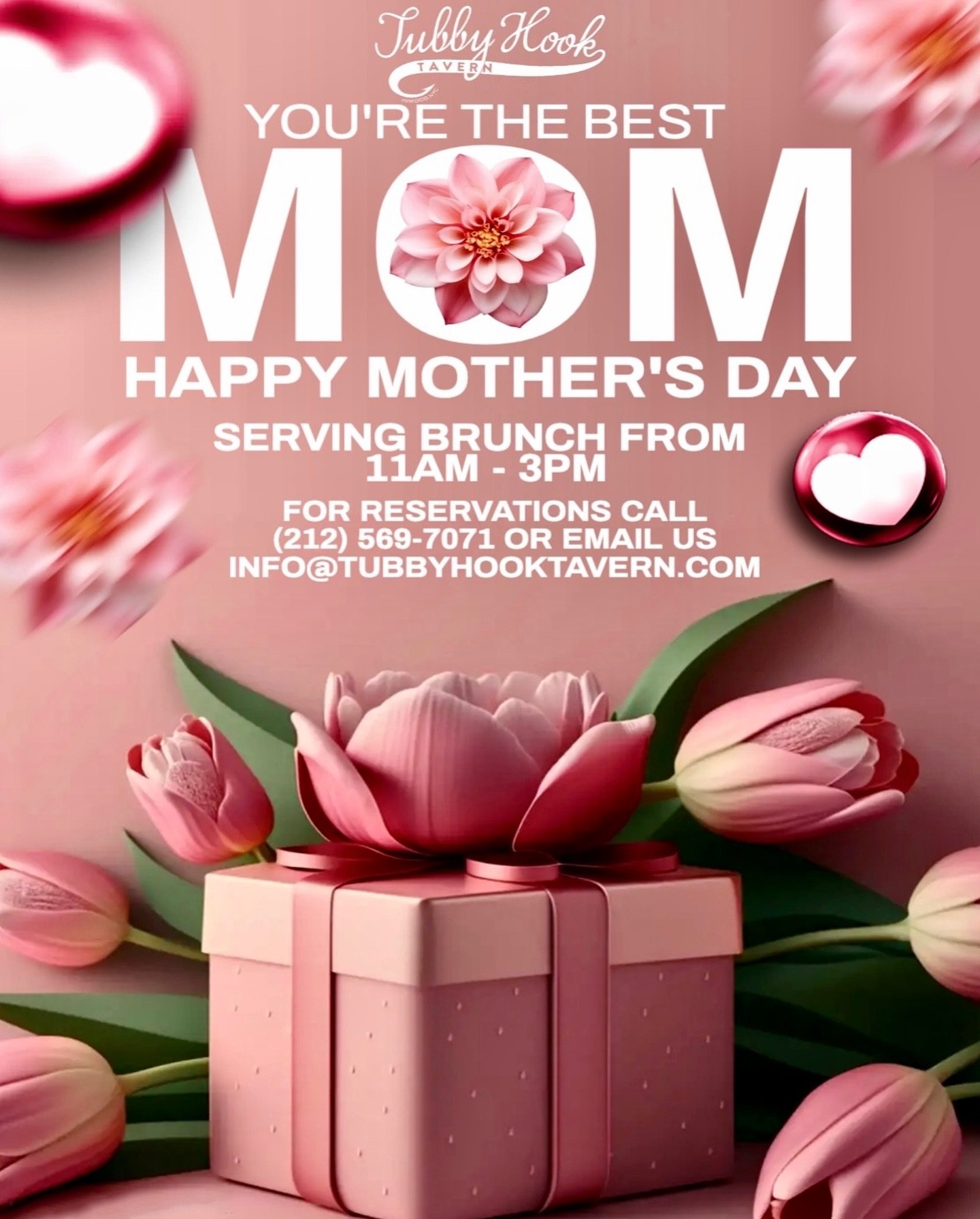 We are taking brunch reservations to celebrate the queens of our hearts! 🌸✨ Happy Mother&rsquo;s Day to all the amazing moms out there tomorrow May 12th. Let&rsquo;s raise a mimosa to the ones who&rsquo;ve nurtured us, inspired us, and loved us unco