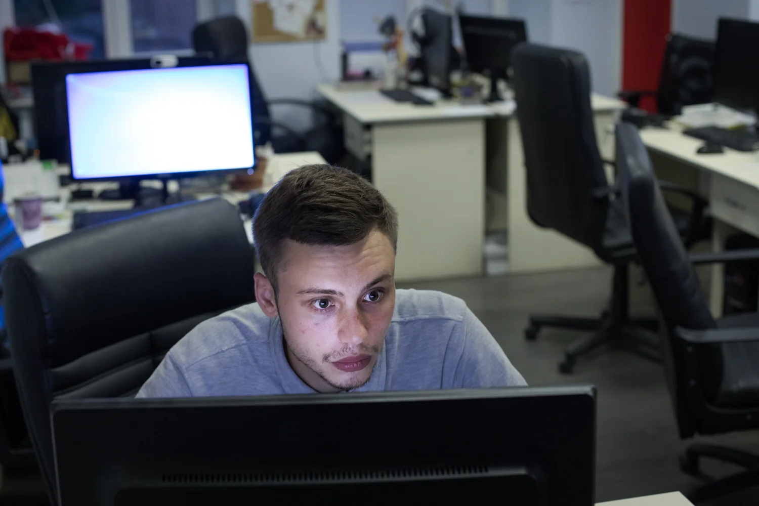  Images as part of the reconstruction of the cyber attack Petya for De Volkskrant. Petya hit 64 countries and affected hundreds of companies; from hospitals to airports. But nowhere the affects have been as severe as in Ukraine.  Together with journa