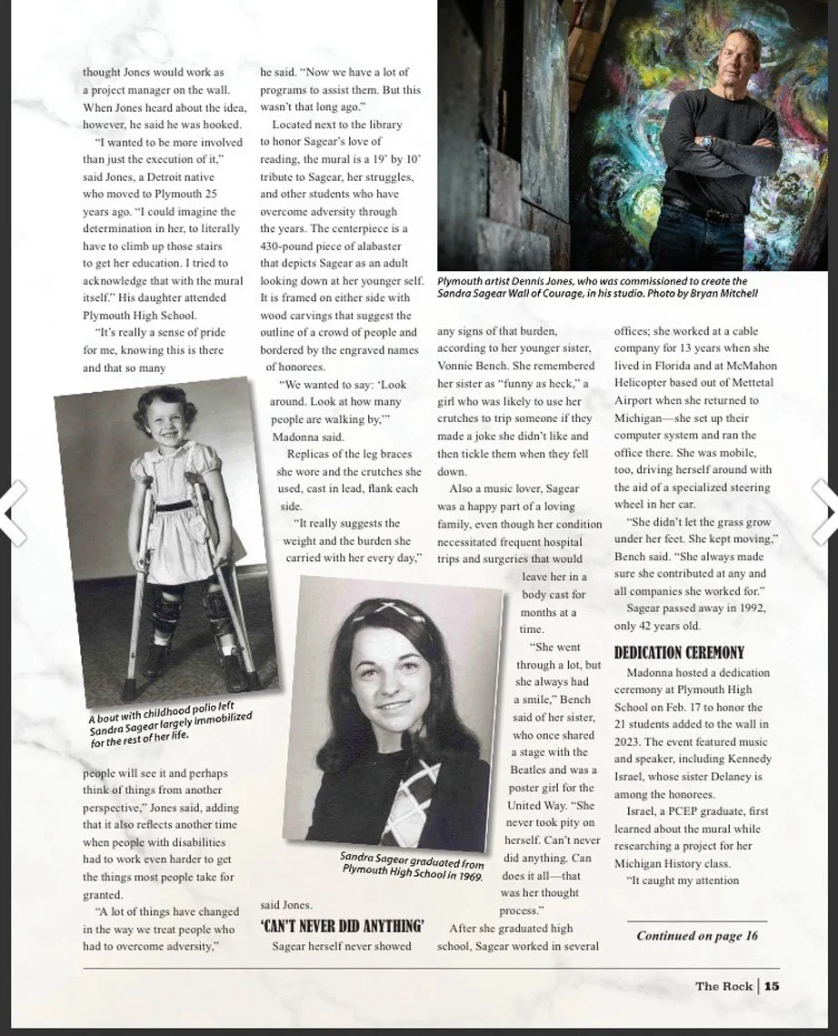 Sandra Saeger Installation Article