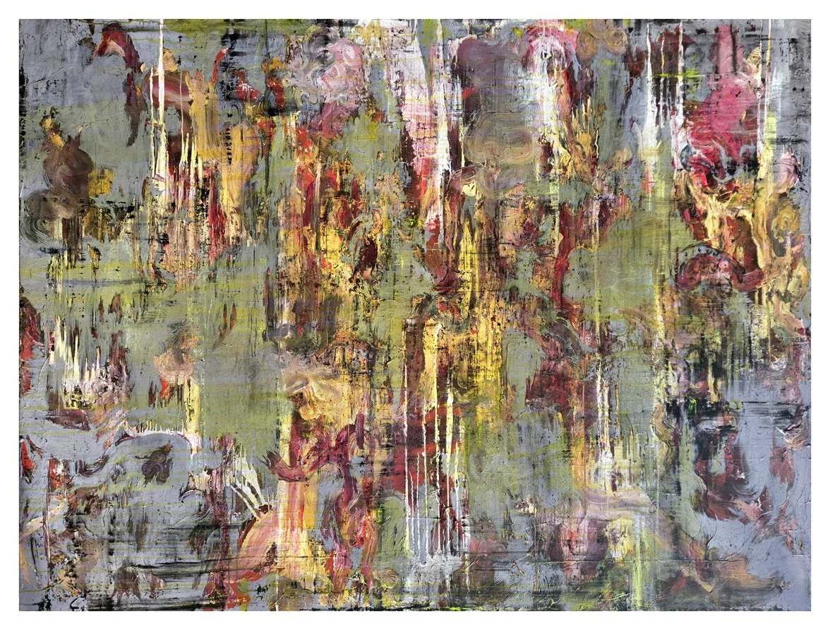  72”x 96", acrylic, enamel, spray, on canvas, 2026.   