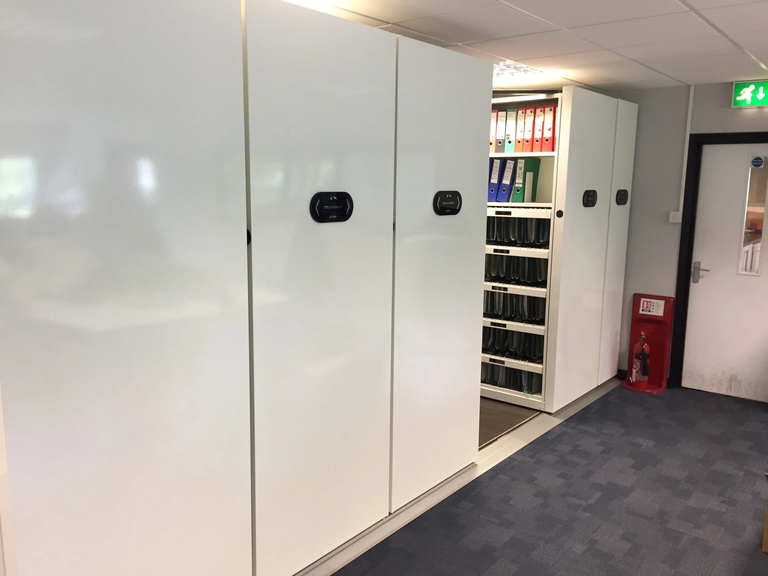 Electric Mobile Shelving at Moduflex HQ