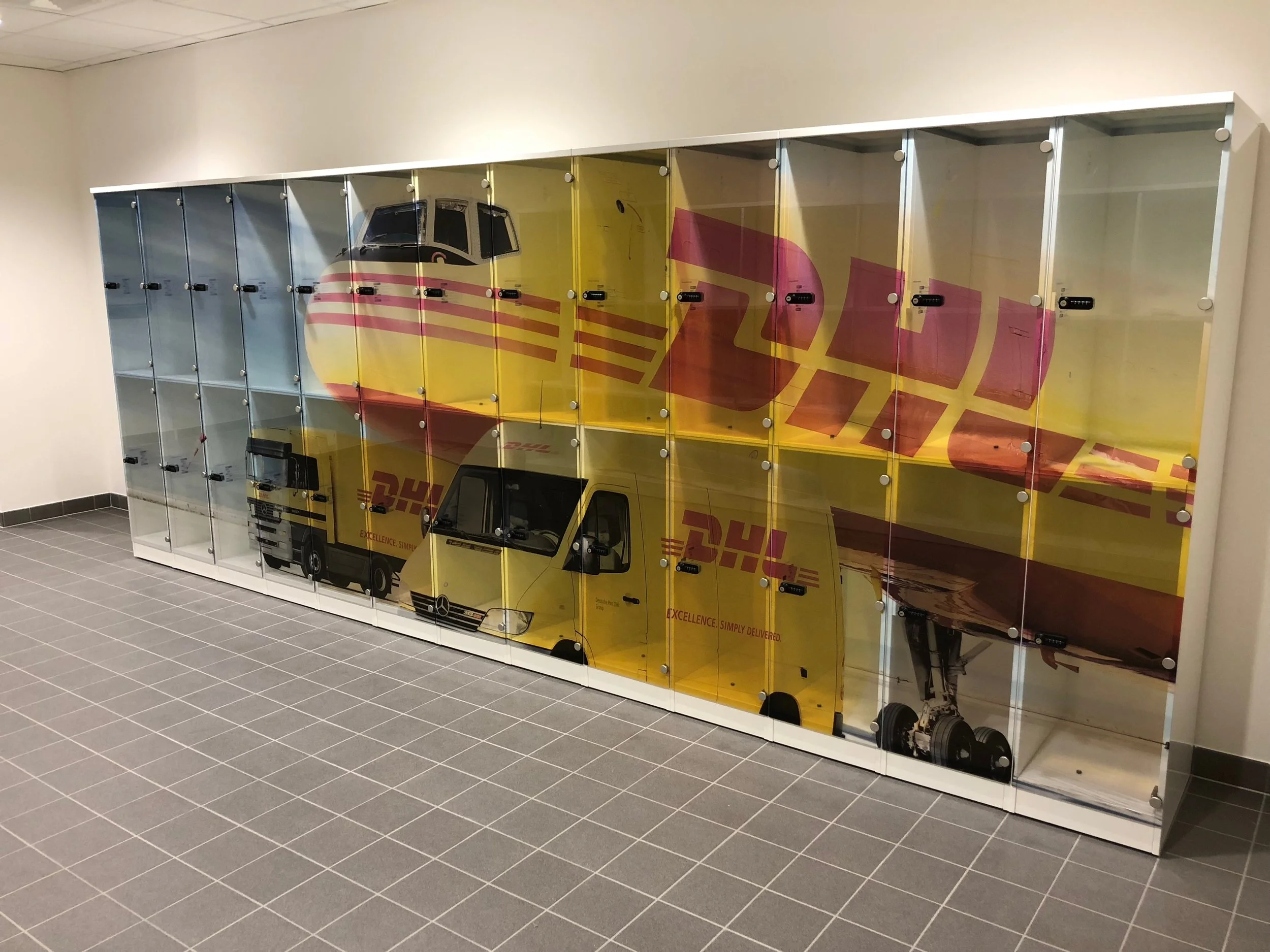 Bespoke Office Furniture Incorporating Storage Lockers