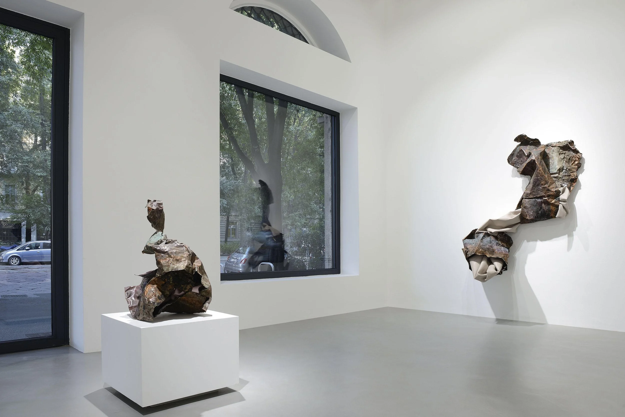 Installation image of "Because it's in my blood." Courtesy of Poggiali Gallery, 2020.