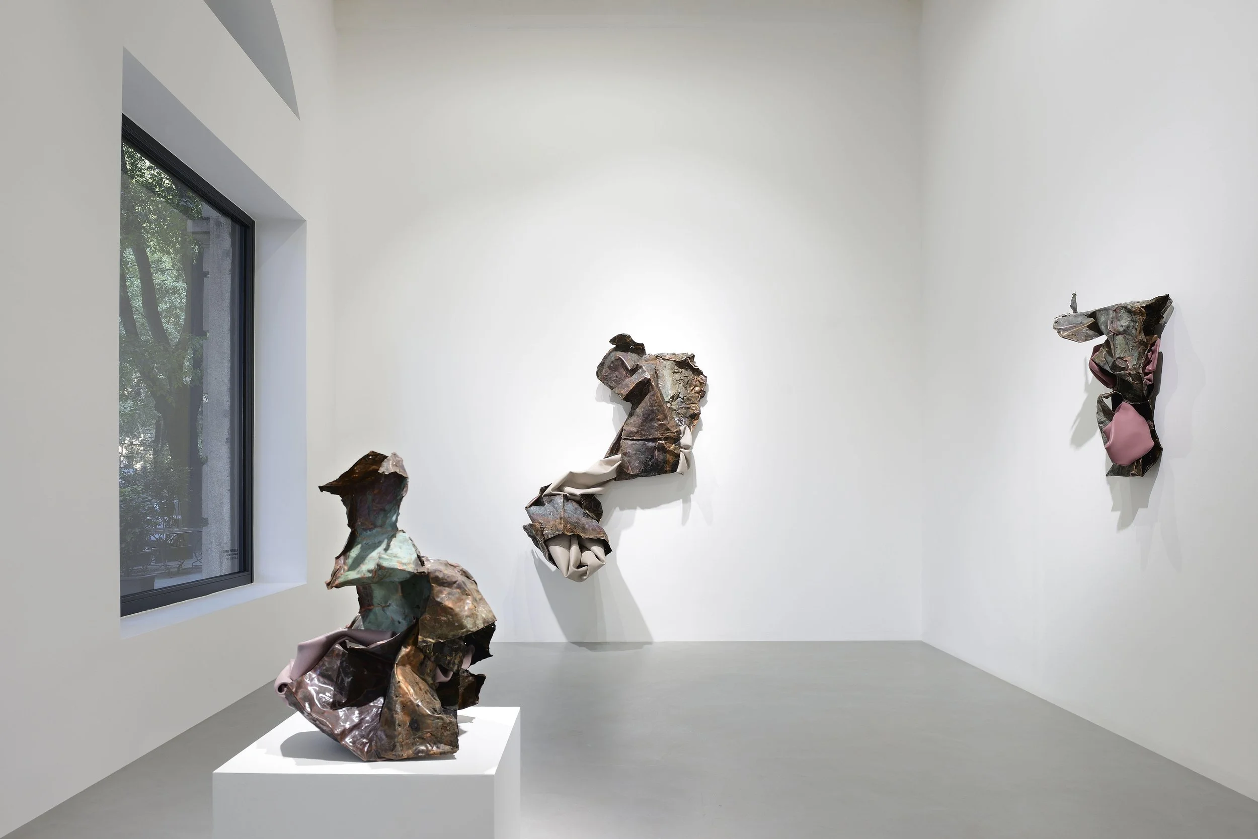 Installation image of "Because it's in my blood." Courtesy of Poggiali Gallery, 2020.
