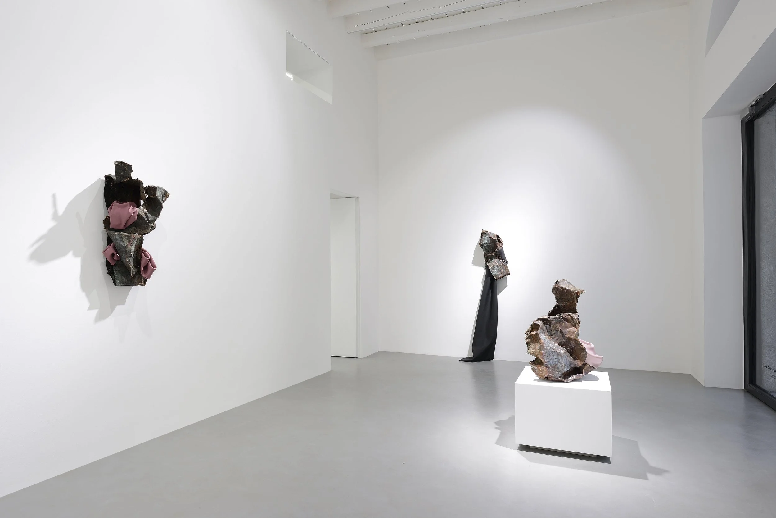 Installation image of "Because it's in my blood." Courtesy of Poggiali Gallery, 2020.