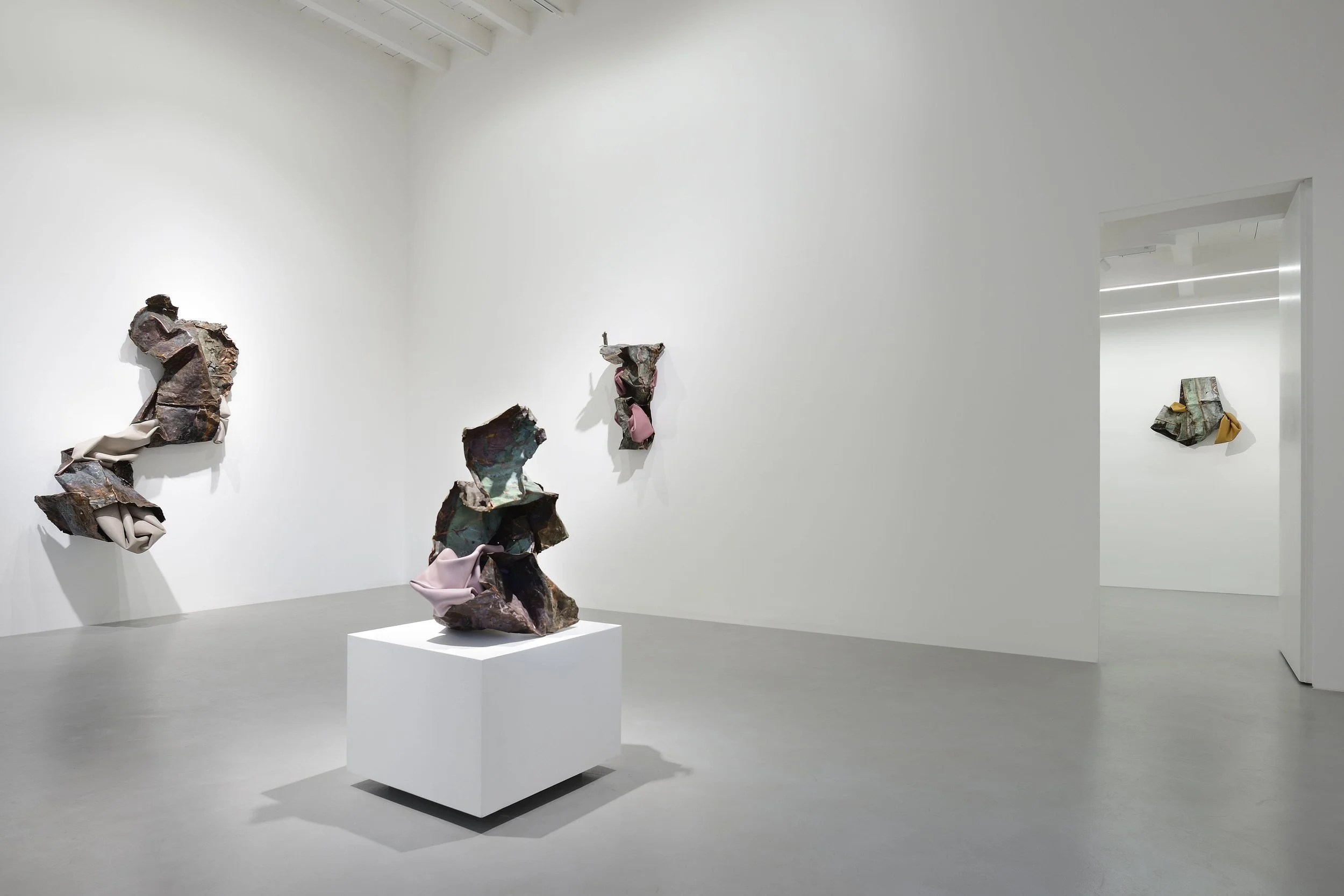 Installation image of "Because it's in my blood." Courtesy of Poggiali Gallery, 2020.