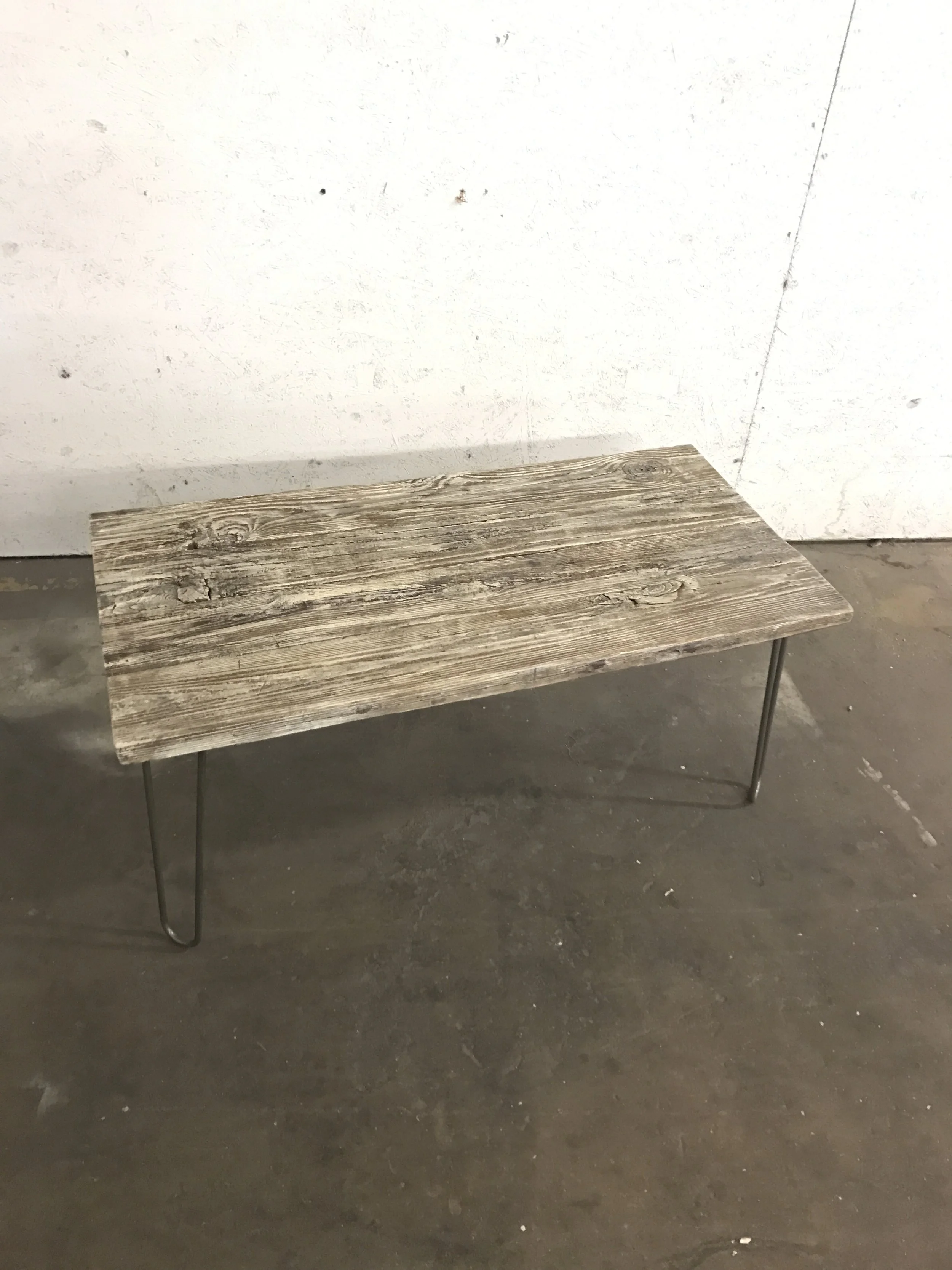 Rustic Modern Hairpin Leg Coffee Table