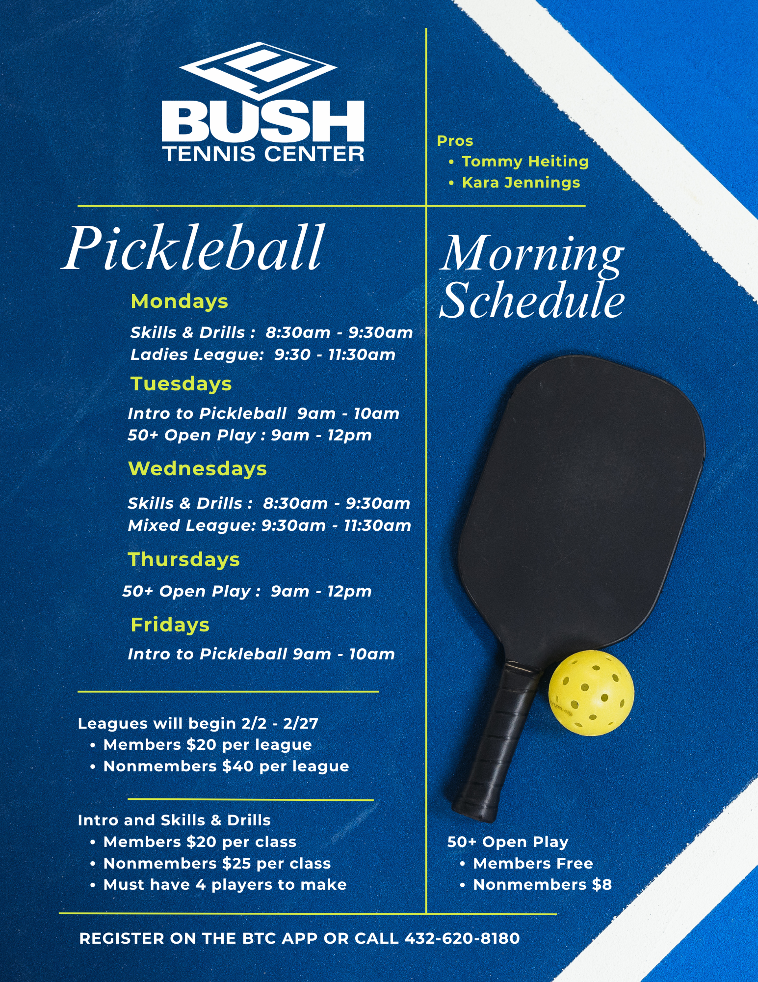 Pickleball Mixed League begins
