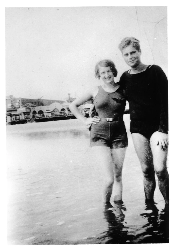 At the beach - 1920's