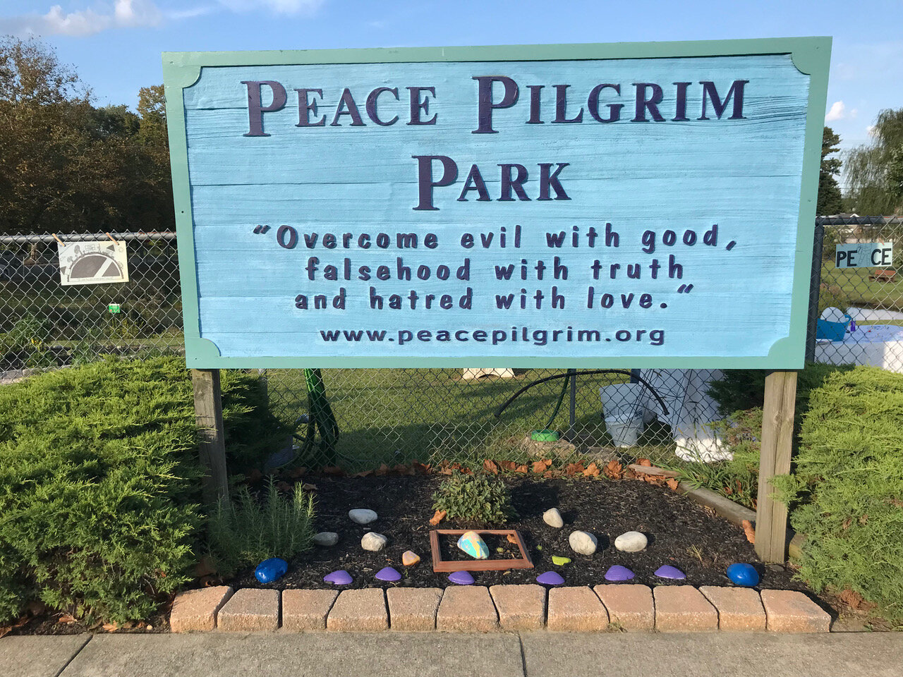  This sign greets visitors to the beautiful park in Egg Harbor City, NJ. 