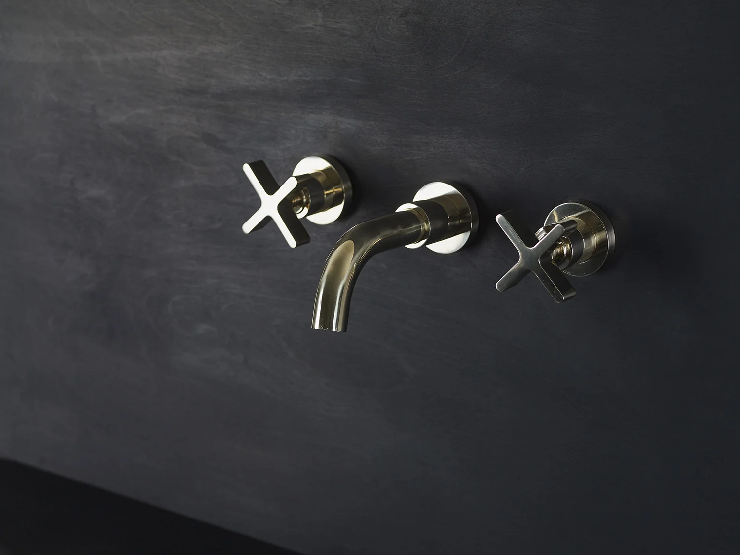 Handcrafted Wall Mounted Bath Taps Made From Solid Brass