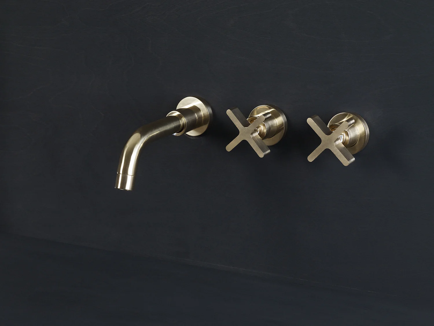 Handcrafted Wall Mounted Bath Taps Made From Solid Brass