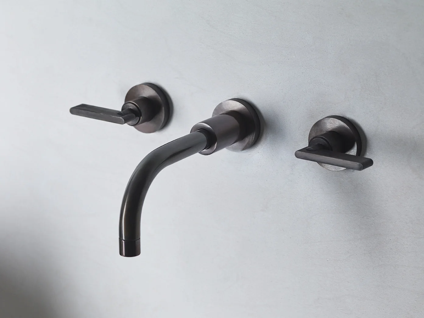 Wall Mounted Basin Taps Handcrafted From Solid Brass
