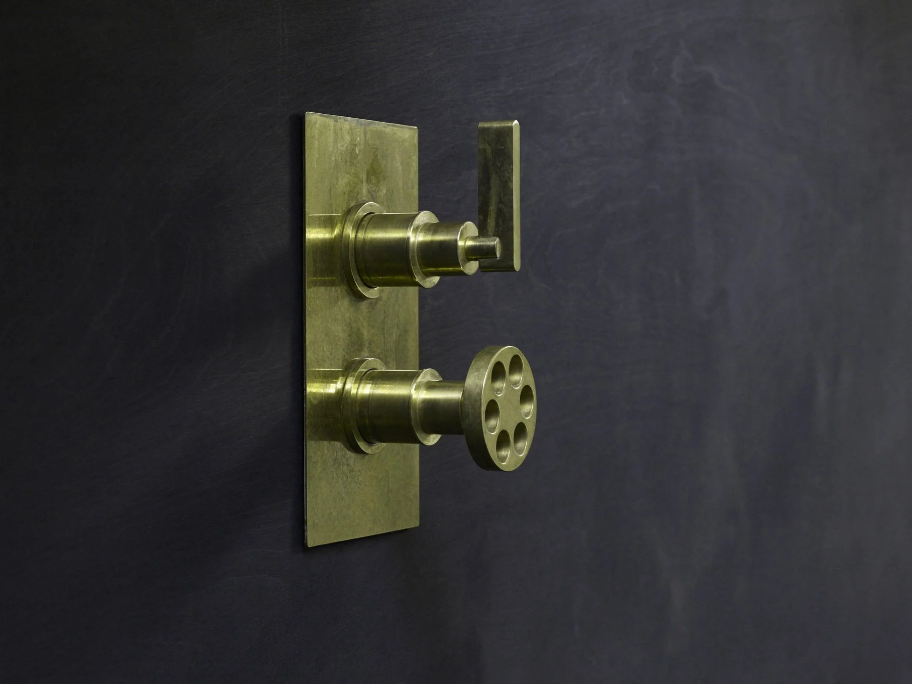 Ageing Process Of Unlacquered Brass Bathroom Fittings