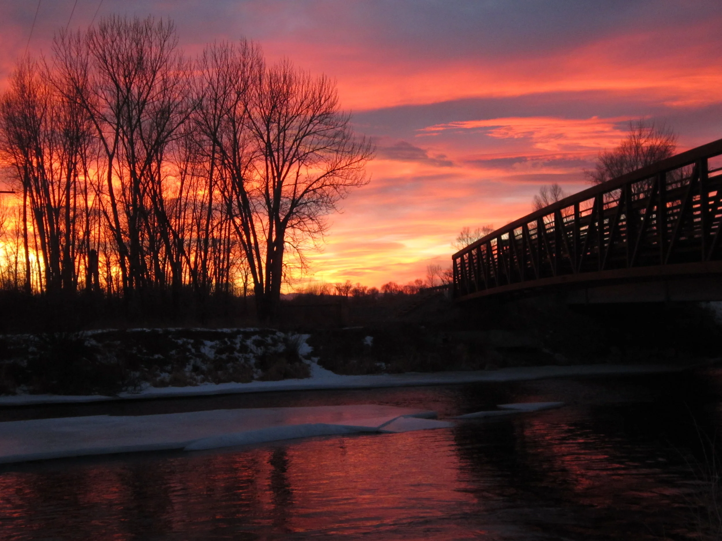 Walking Bridge at the Gallatin River - Buck Buchanan.JPG