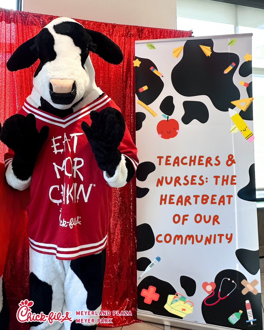 A warm thank you to our devoted teachers and nurses ✨.

Visit us on select days for a complimentary treat as a small token of our appreciation: 
🍎 May 5th | Teacher Appreciation Day 
🏥 May 6th | Nurse Appreciation Day 

𝟔:𝟎𝟎 𝐀𝐌 - 𝟏𝟎:𝟑𝟎 𝐀?