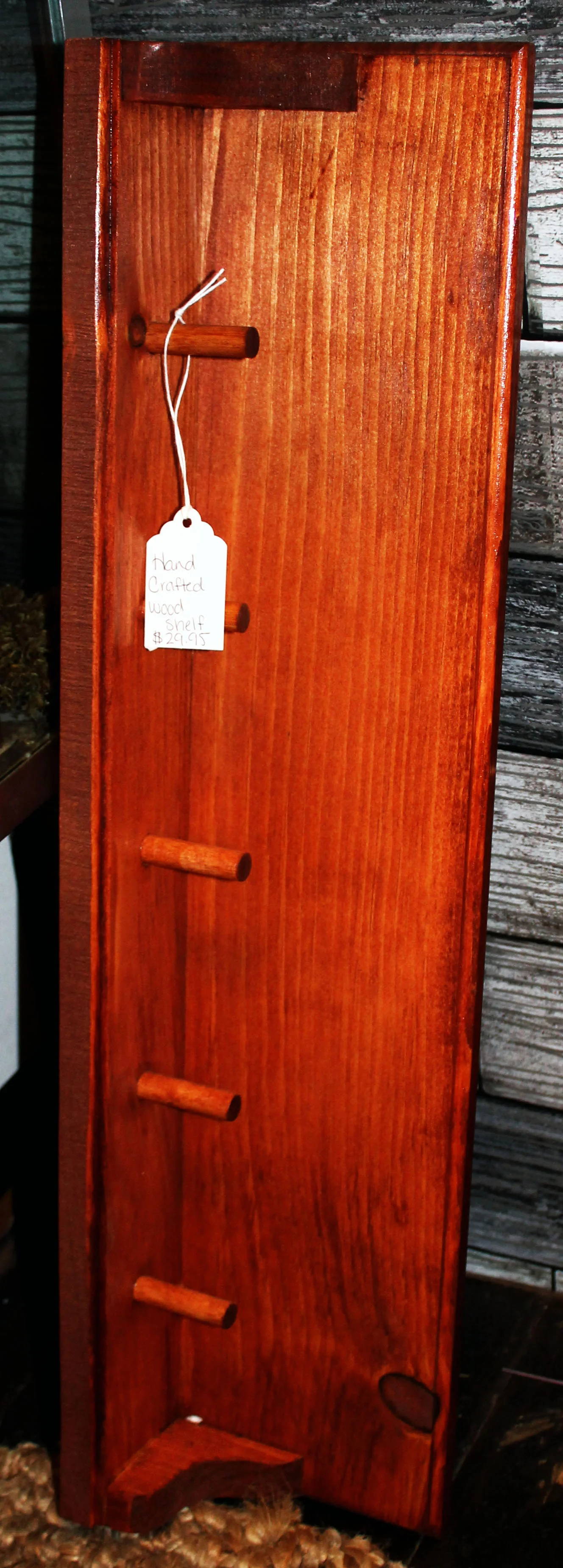 Hand-Crafted Wooden Shelves