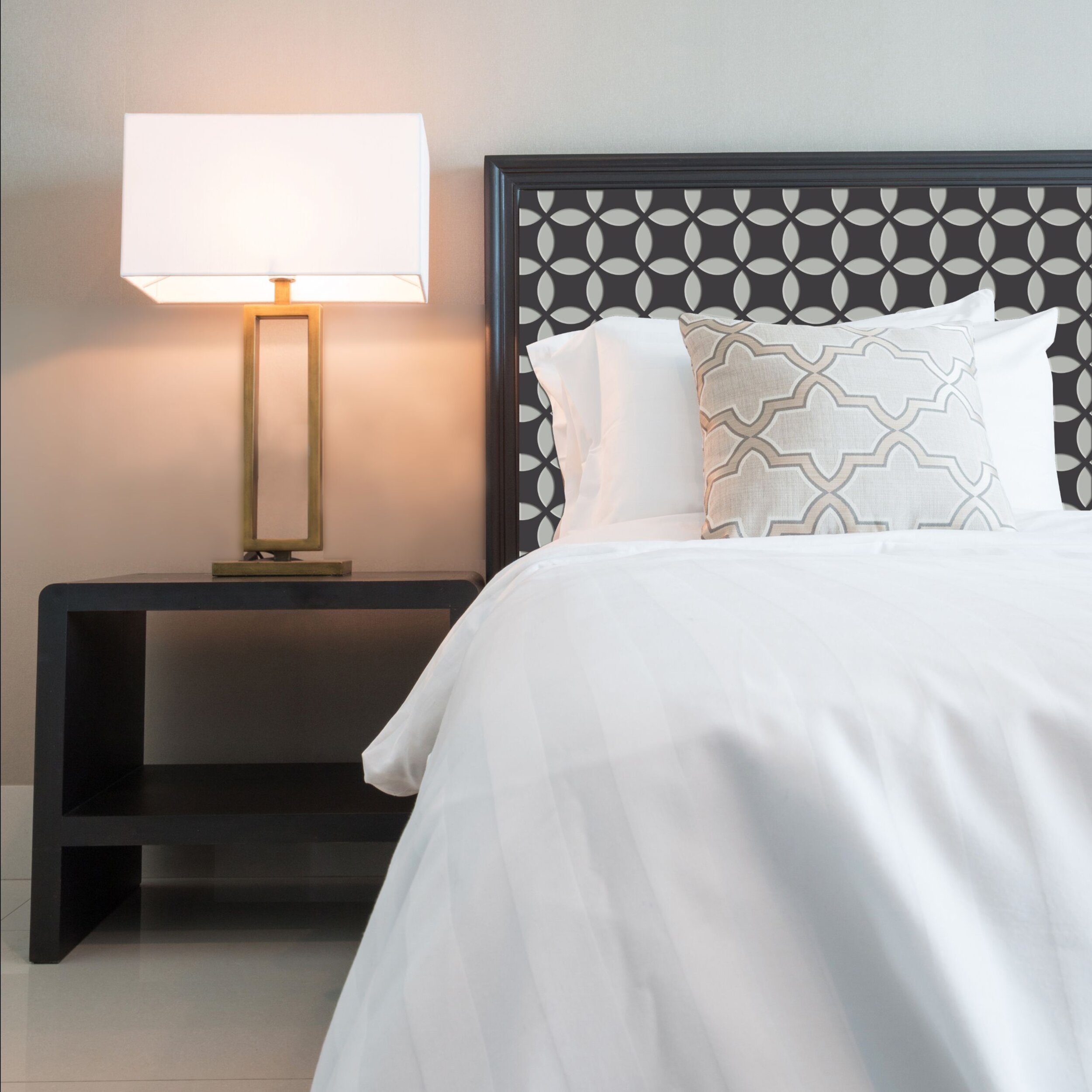 Modern Metal Designs makes grilles and panels but some of the clever designers, out there, are coming up with other interesting uses for Annie's designs. In this case they used it for a headboard application. Also this would be good for residential …