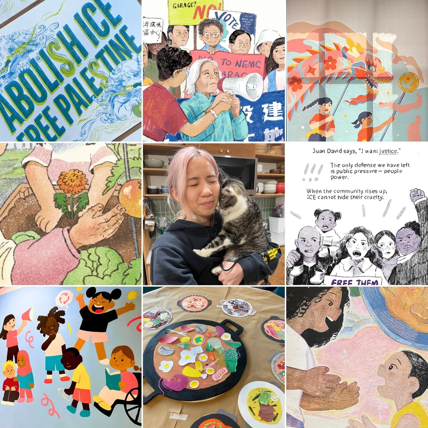 2025 has felt incredibly long. 

as we fight authoritarian overreach, our communities are feeling legitimately fearful. resistance is necessary! art belongs out on the streets with us. but I also wanted to reach for the soft parts of resistance: stor