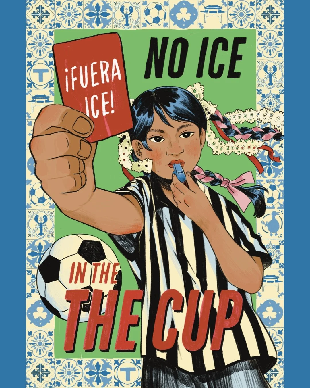⚽️ NO ICE IN THE CUP &mdash; Boston Edition!! 
we&rsquo;re demanding that the World Cup remains joyful, safe, and secure for all to enjoy ☀️ tbh the last time I touched a soccer ball was in third grade BUT I still had soooo much fun w this project! I