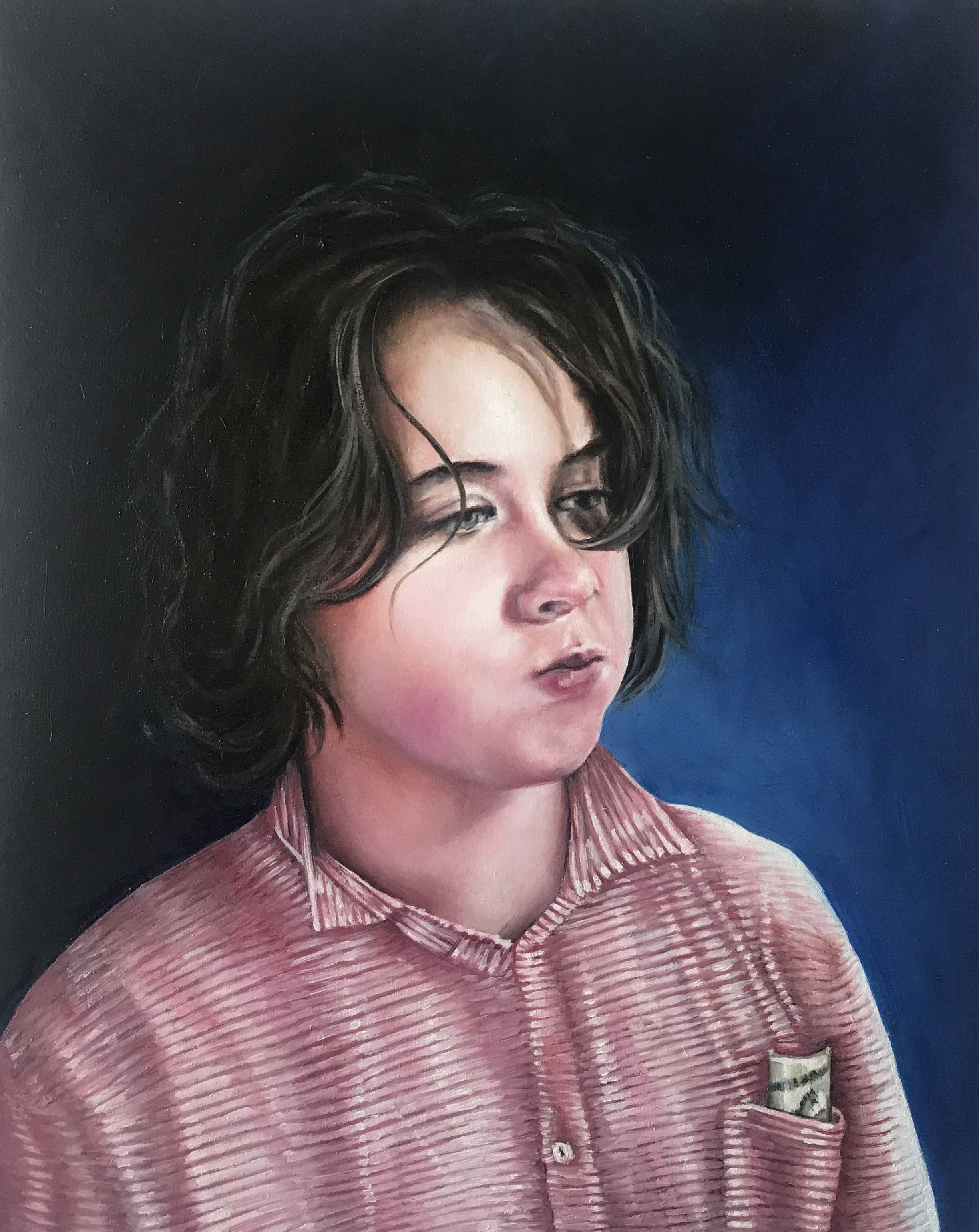 2022 Pocket Money (Jack Boge) 20" x 16" OIl on Wood Panel