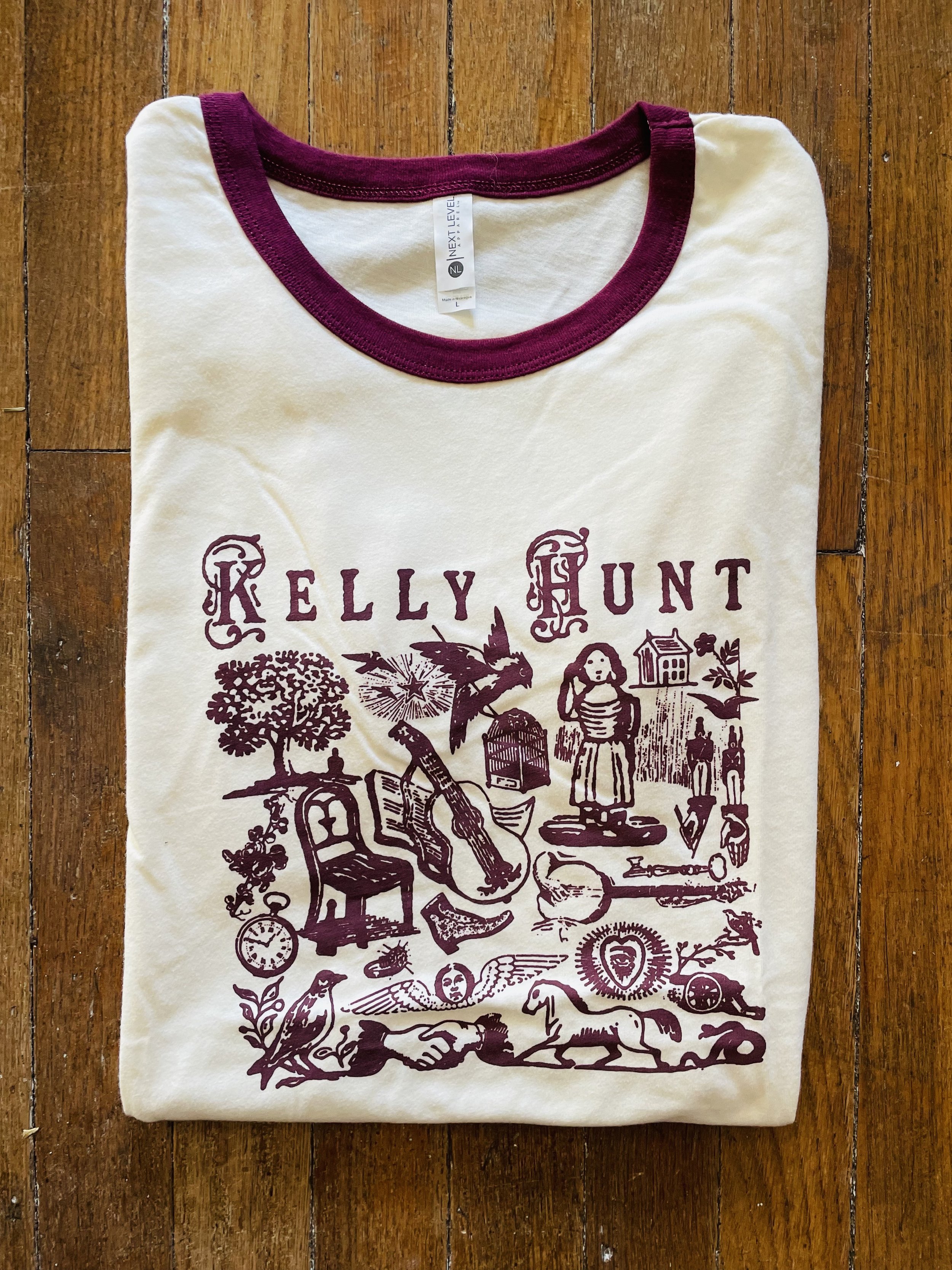 FOLK ART TEE  |  Berry Red