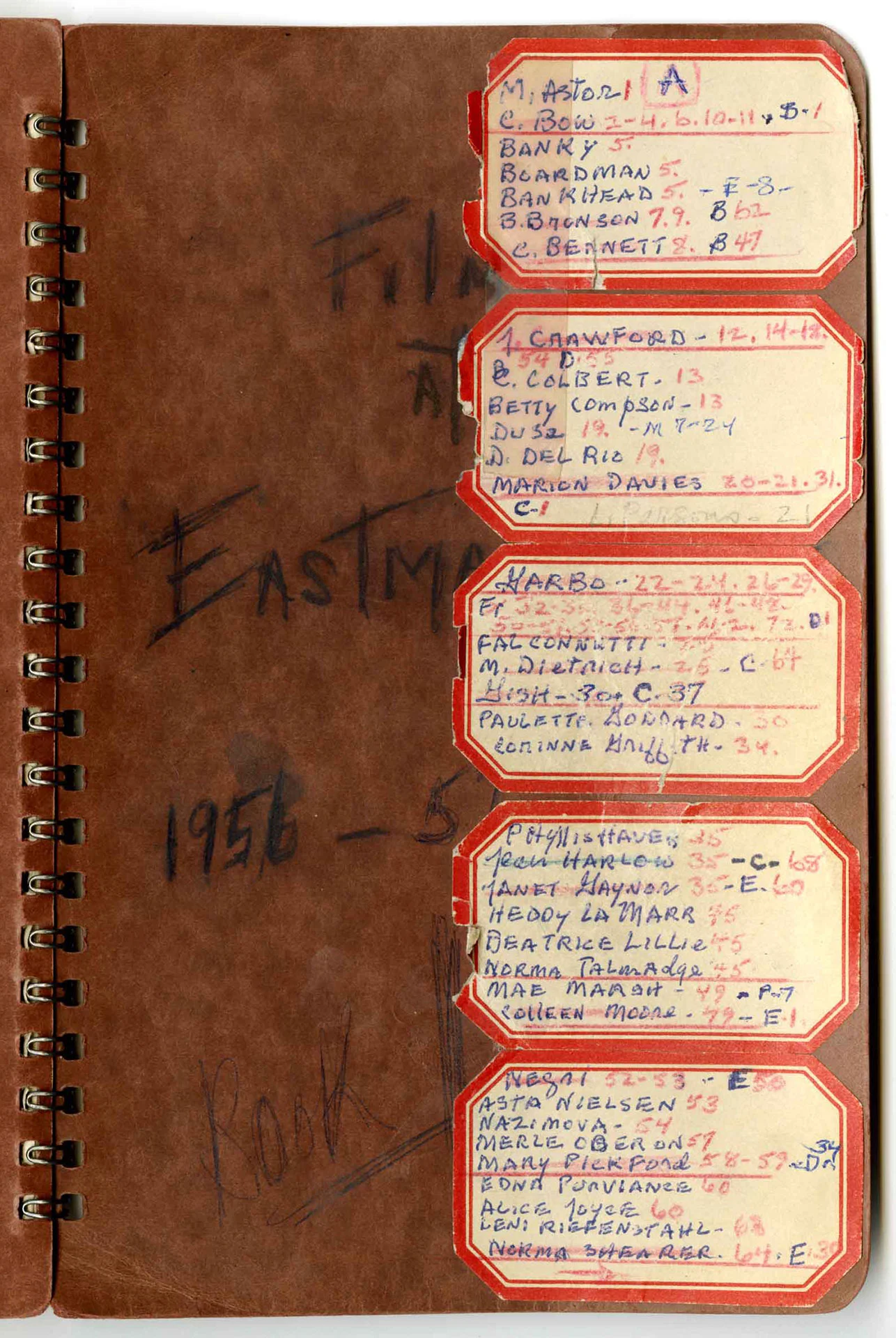 Indexed cover of Brooks' journal, found here
