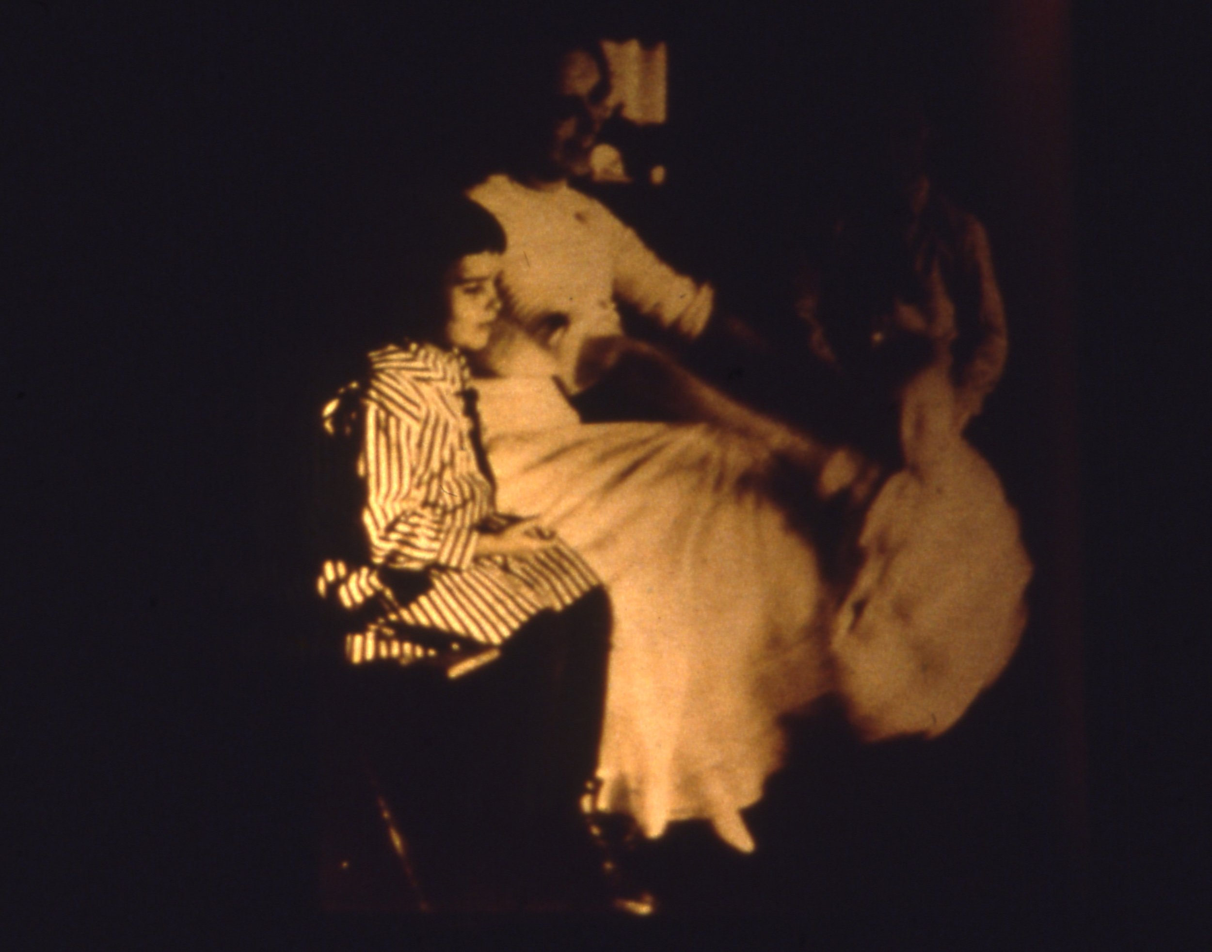 Myra Brooks, with little Louise to the left and possibly holding baby Theodore, image derived from negatives given to us by author Tom Graves