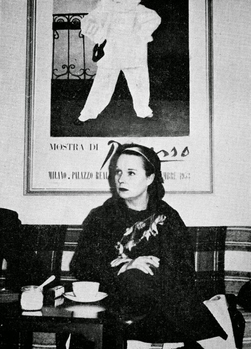 Louise Brooks in 1957 during a European trip she took with Card. This photo was taken in Copenhagen, Denmark.
