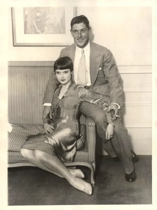 Louise Brooks and Eddie Sutherland in the Paramount New York Office in 1926