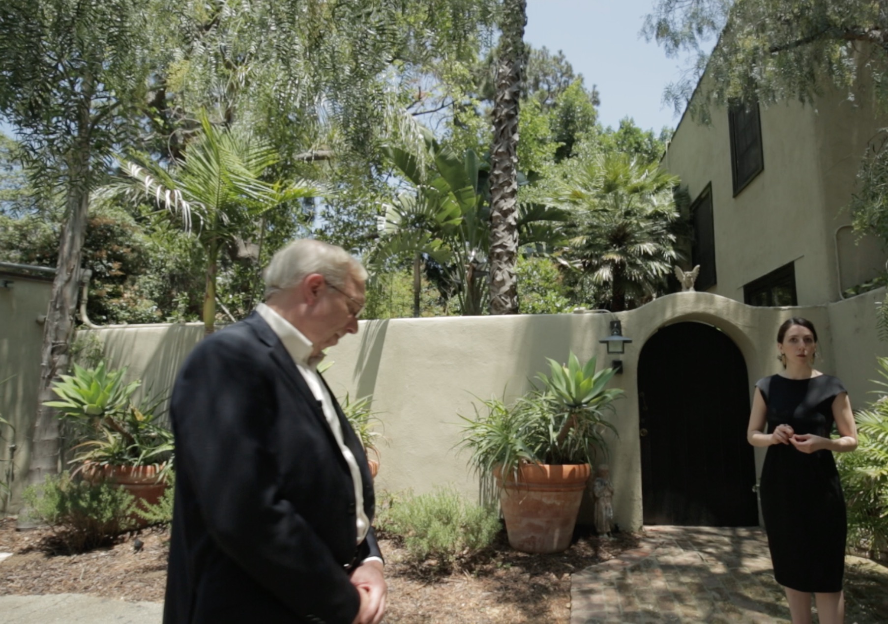 Filming at what used to be Louise's Laurel Canyon home with Philip Vorwald. Louise lived there with Eddie Sullivan, her ex-husband, and the spot was a notorious party location when the two of them lived in it.