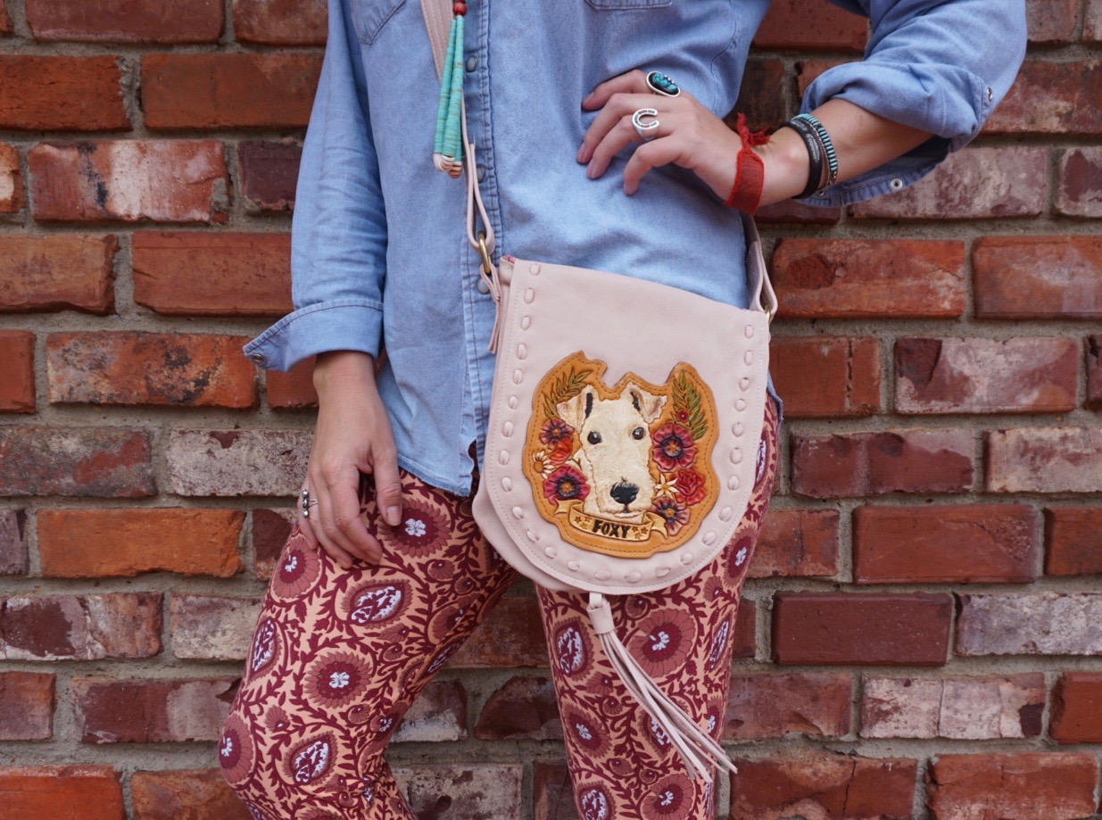 Custom Foxy Brown Crossbody Purse