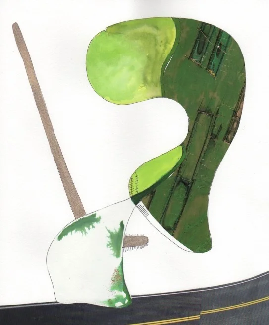 On the Road 2016, Watercolor Mix Media on Paper, 11” x 13”