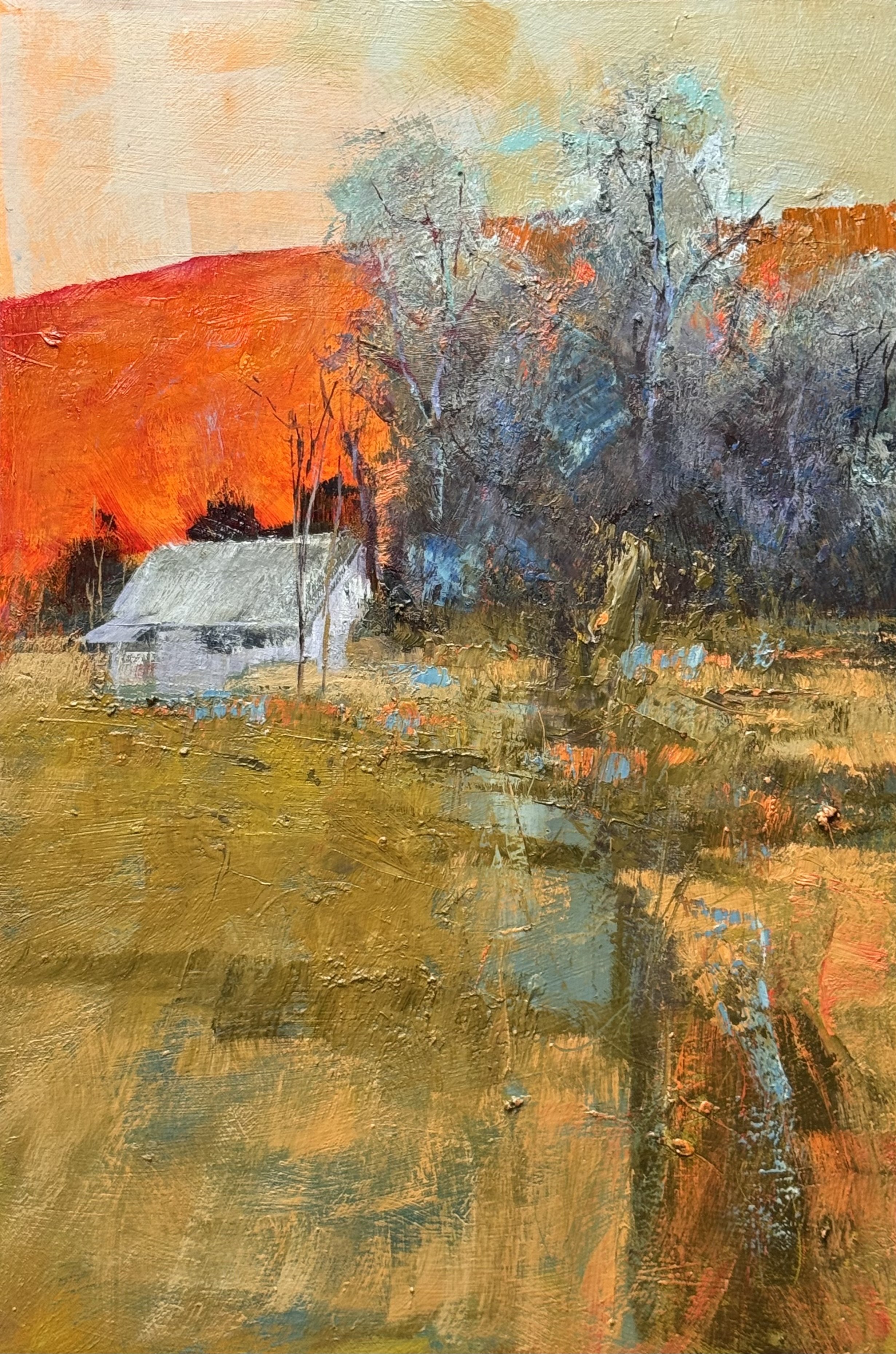 This study is a good example of how I want to build the foreground of ONE CORNER.    The balance of explanation and feeling is ideal