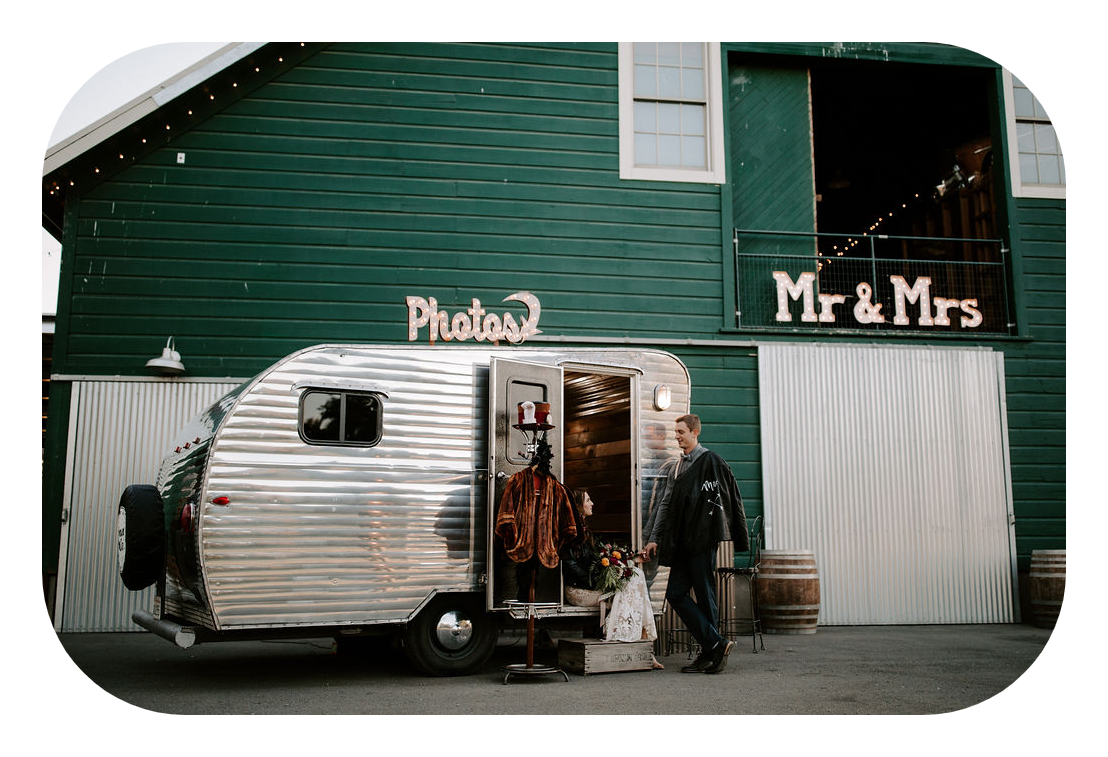 Vintage Trailer Photo Booth - Sacramento - Napa - Sonoma - Truckee - Grass Valley - Nevada City  - Jackson 