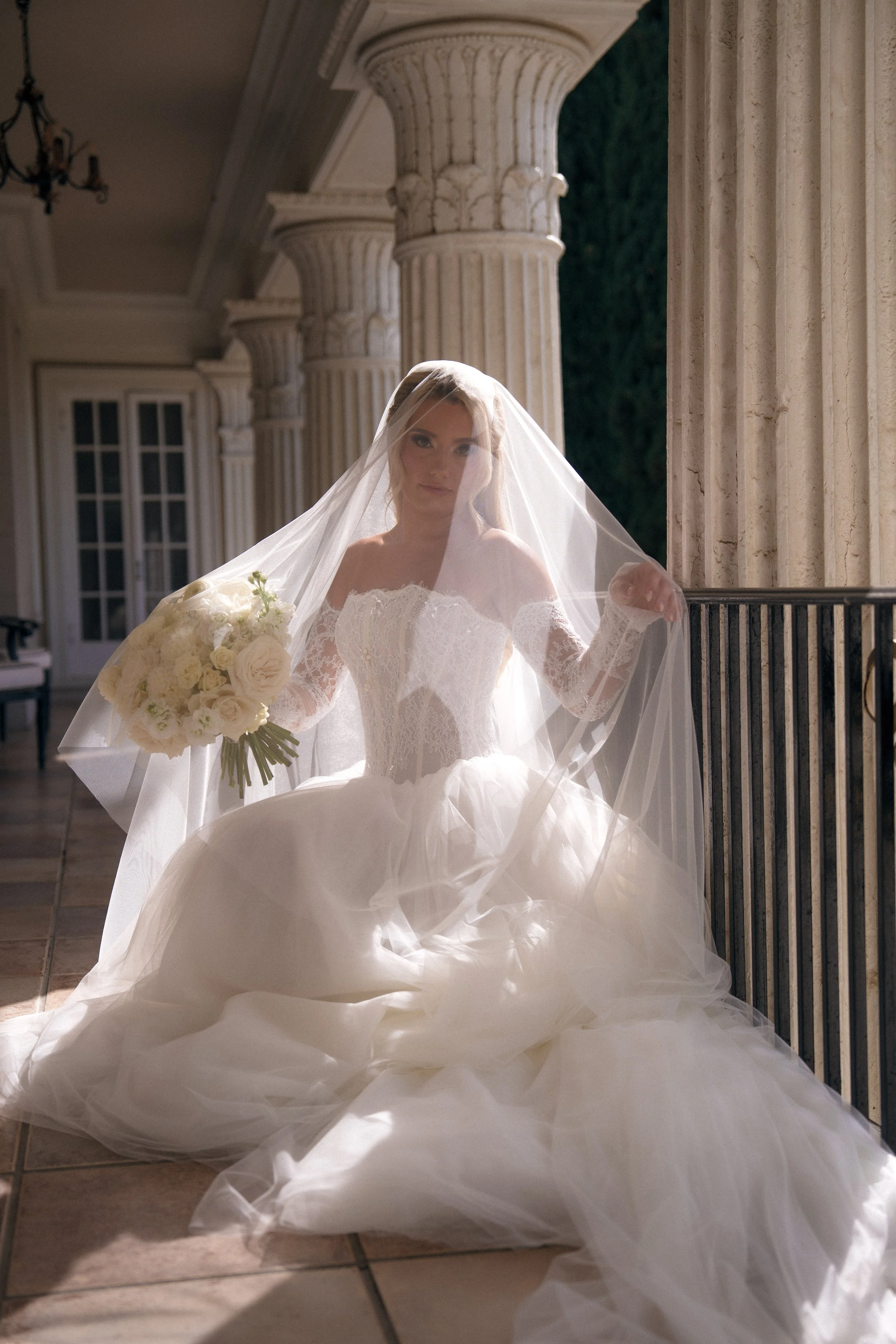 Bridal Portraits Tuscan inspired wedding Northern California