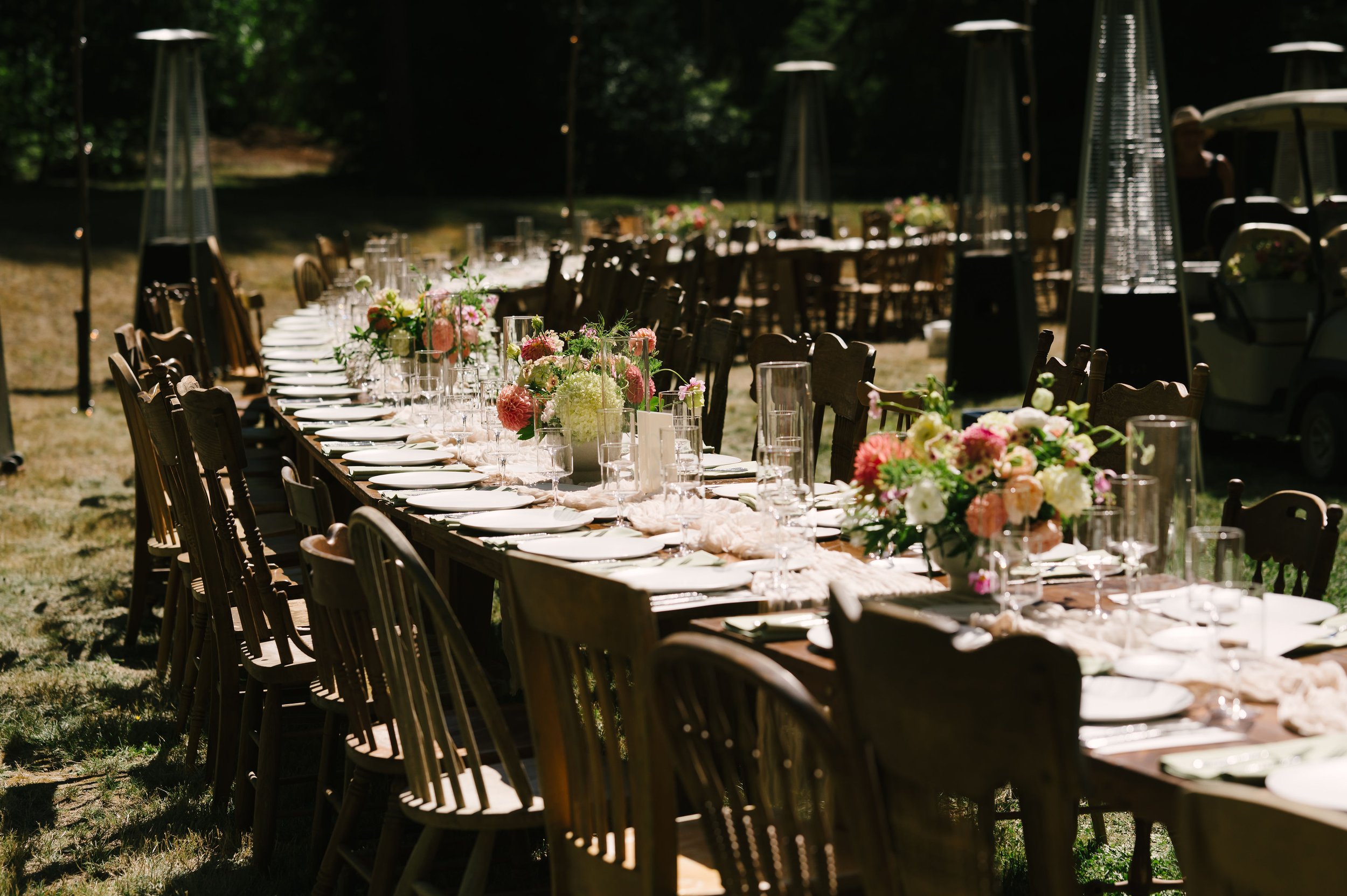 Mendocino Wedding Family Style Dinner
