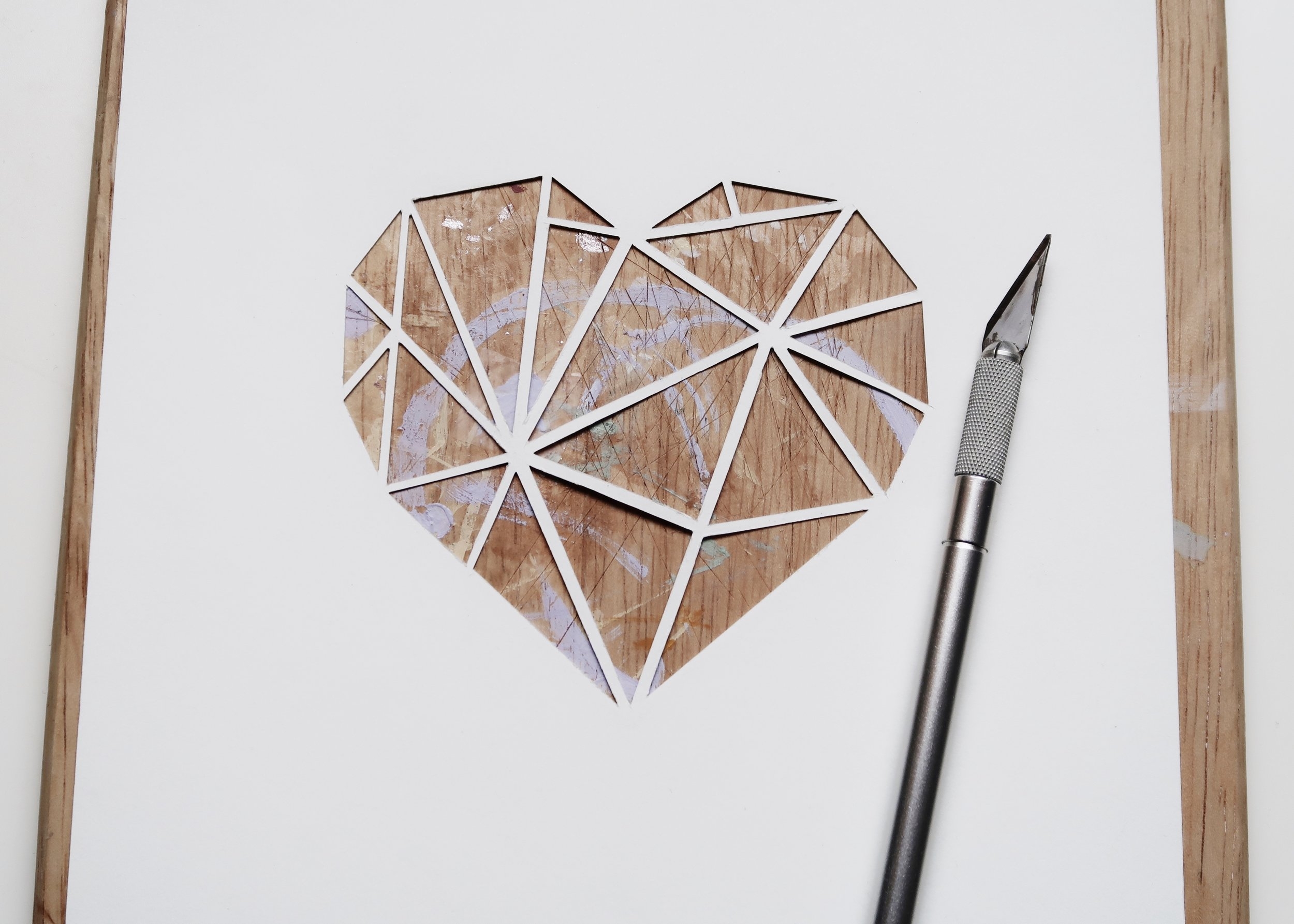 DIY // PAPER-CUT HEART WALL ART — ISOSCELLA