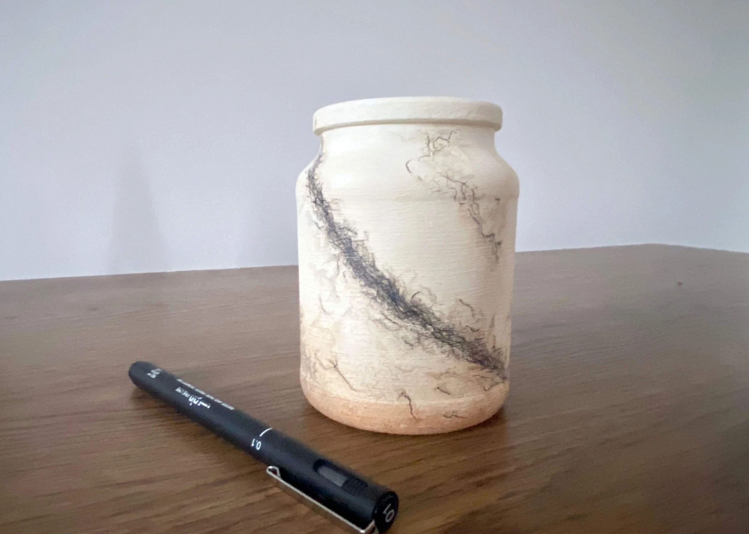 DIY Faux Raku Upcycled Jar — ISOSCELLA