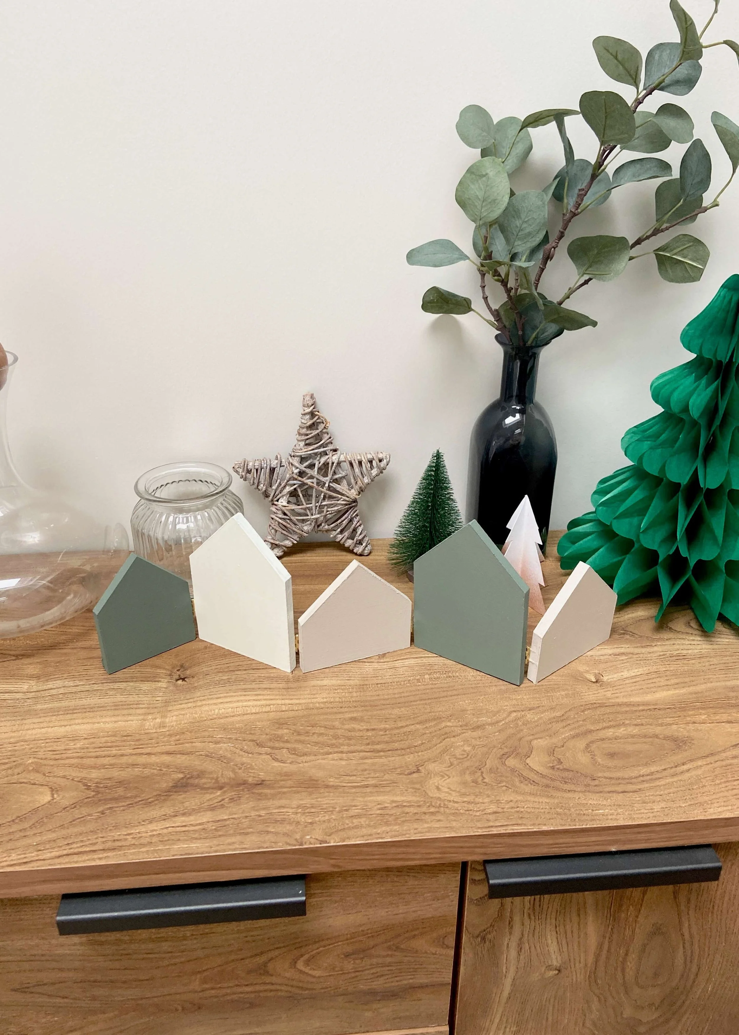 Scrap Wood Christmas Village