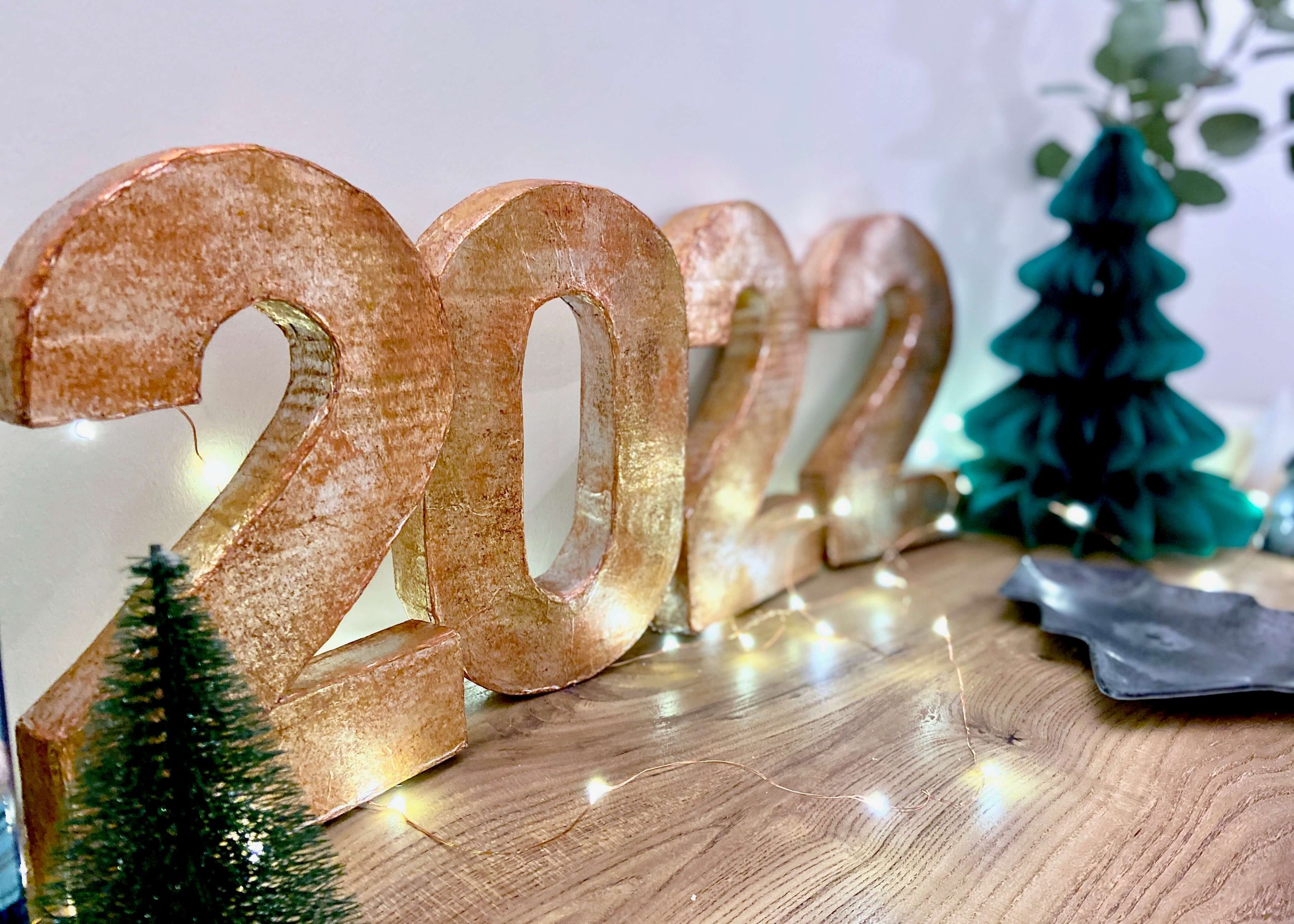 Faux Metal NYE Decor