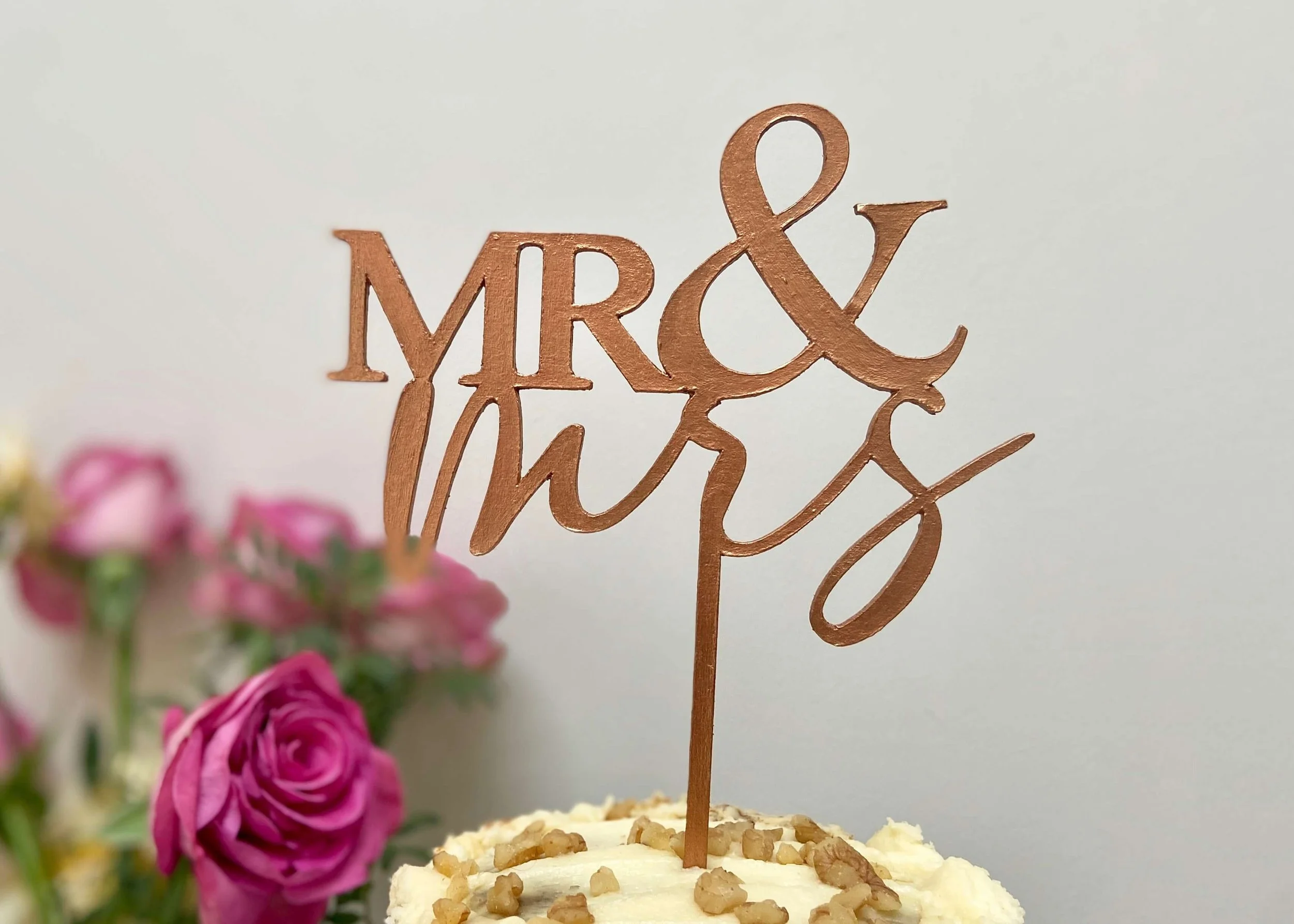 DIY Wood Cake Topper