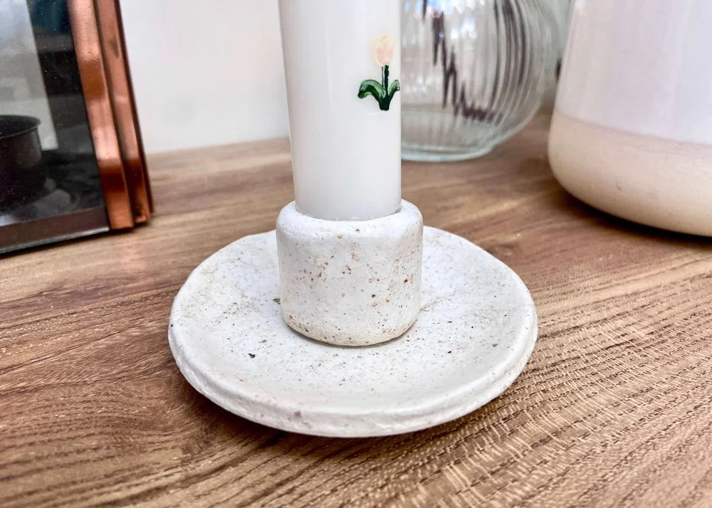 Minimal Clay Candle Holder