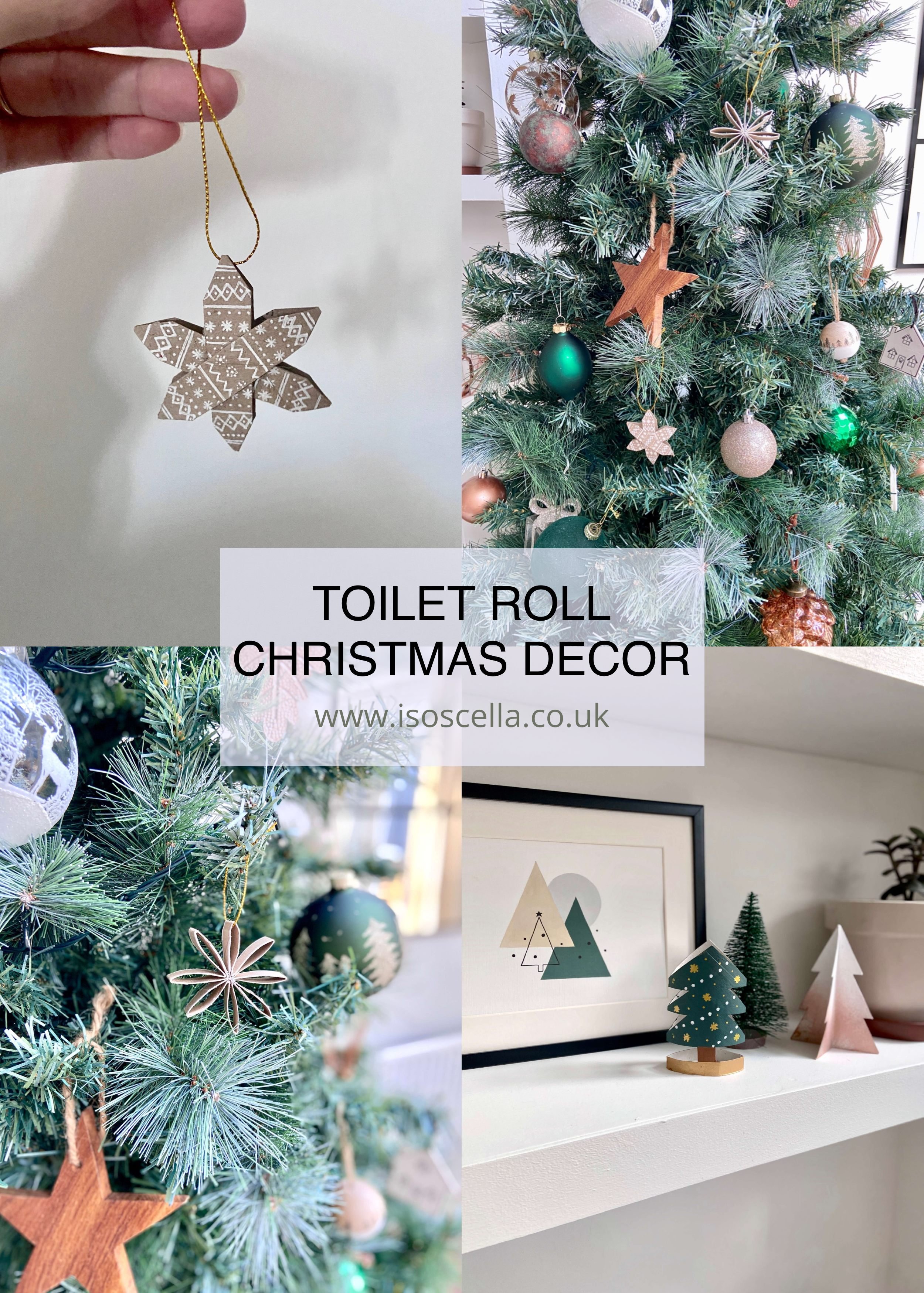 Making Festive Toilet Roll Christmas Decorations