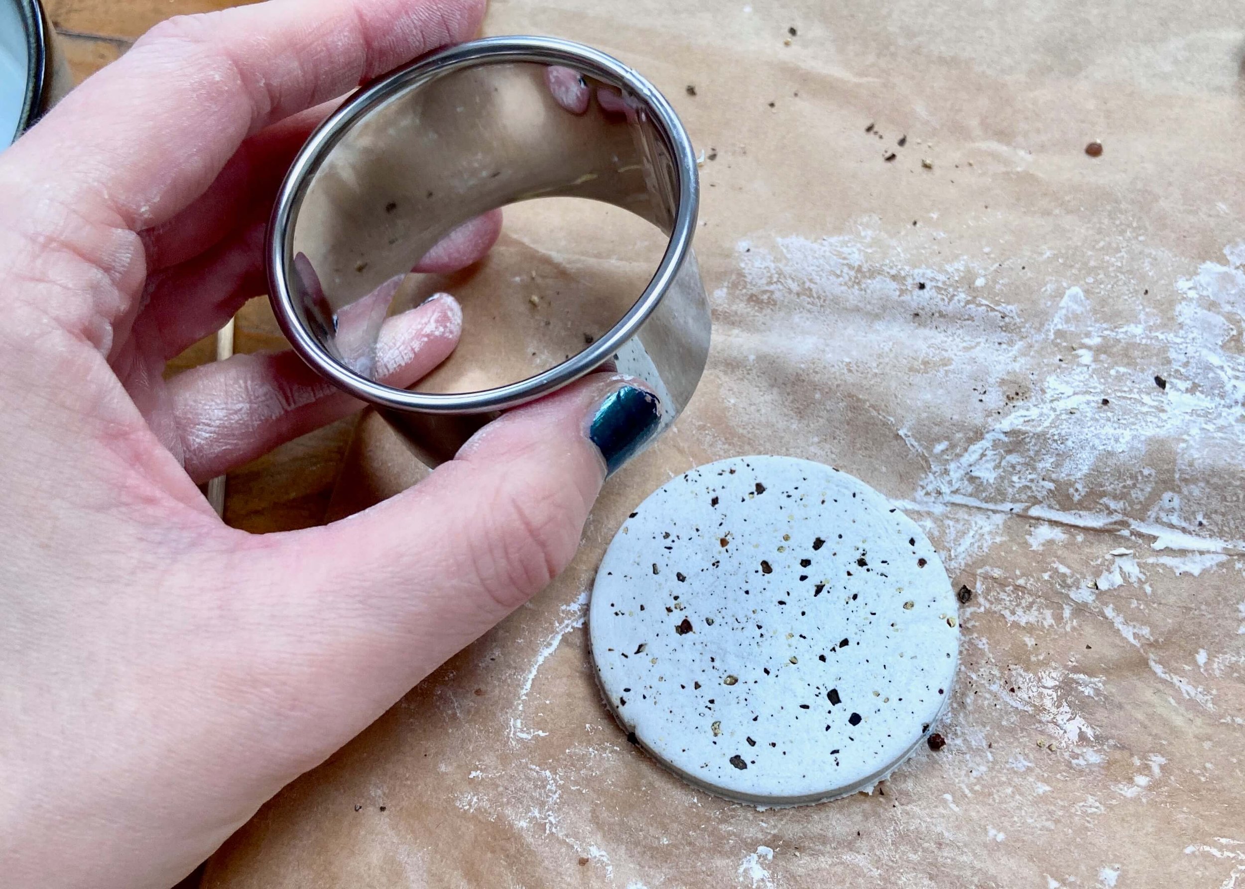 Round cutter air dry clay