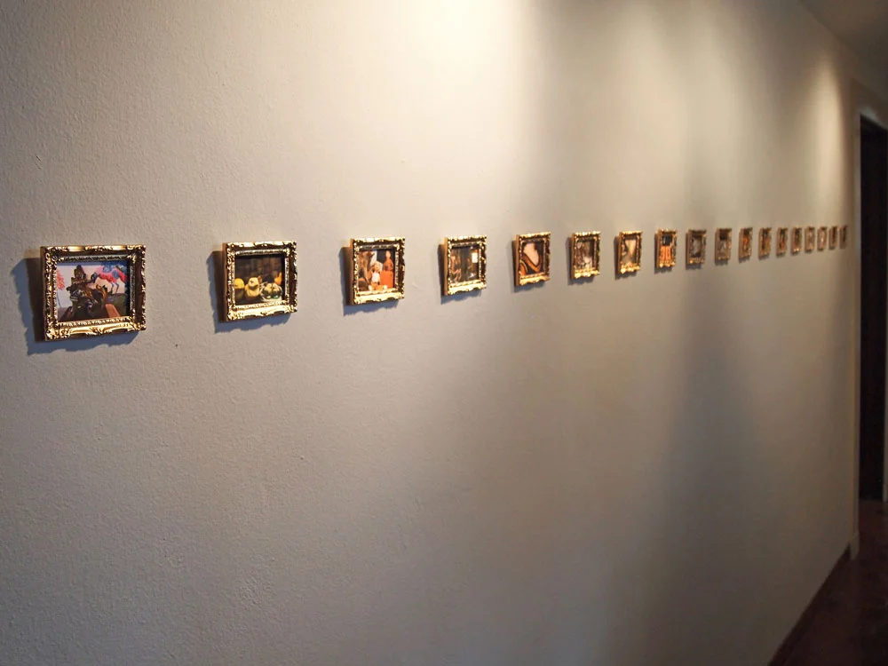 Museo della Natura Morta II 2012 Digital prints in dollhouse frames 