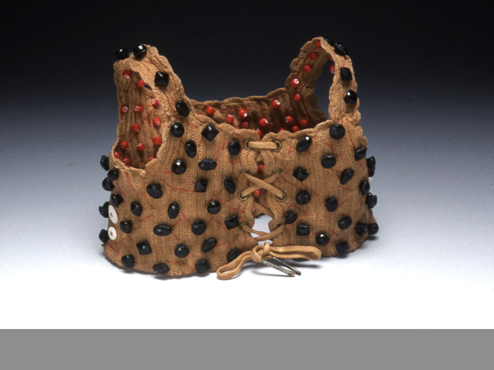 Vest antique textile, dyed, beads 2002