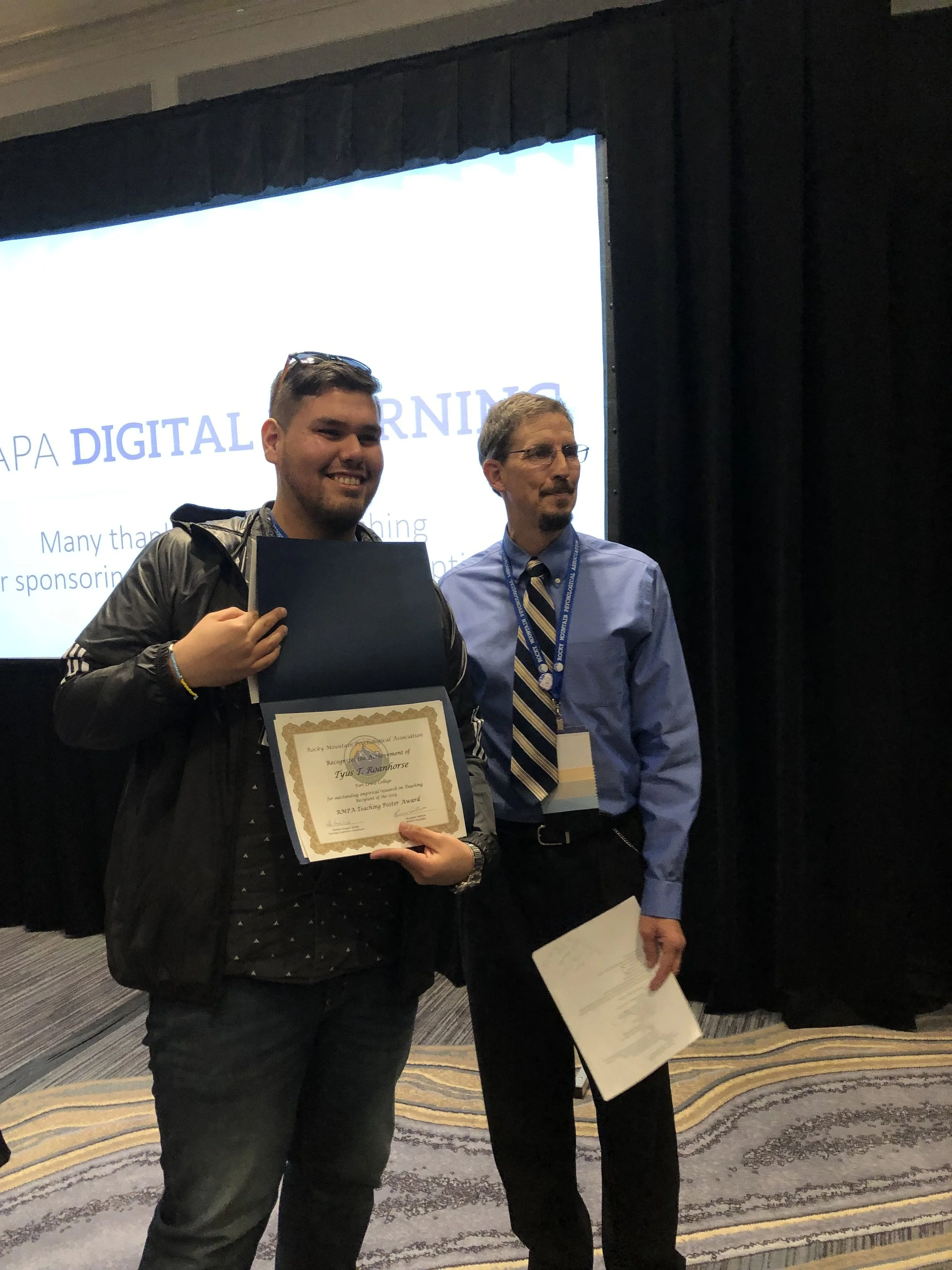 Congratulations 2019 RMPA Teaching Poster Award Winner Tyrus, Roanhorse